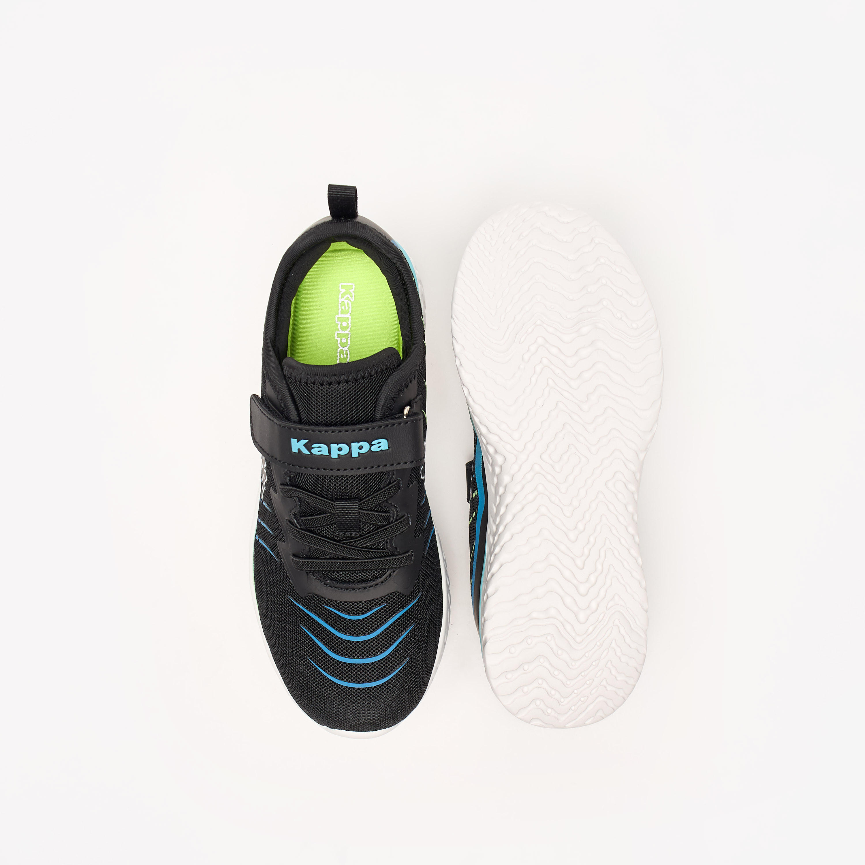 Kappa Kids' Logo Detail Sports Shoes with Hook and Loop Closure-boys-shoes-sneakers-image-4