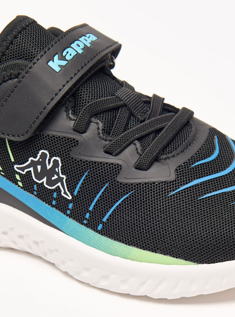 Kappa Kids' Logo Detail Sports Shoes with Hook and Loop Closure-boys-shoes-sneakers-image-5