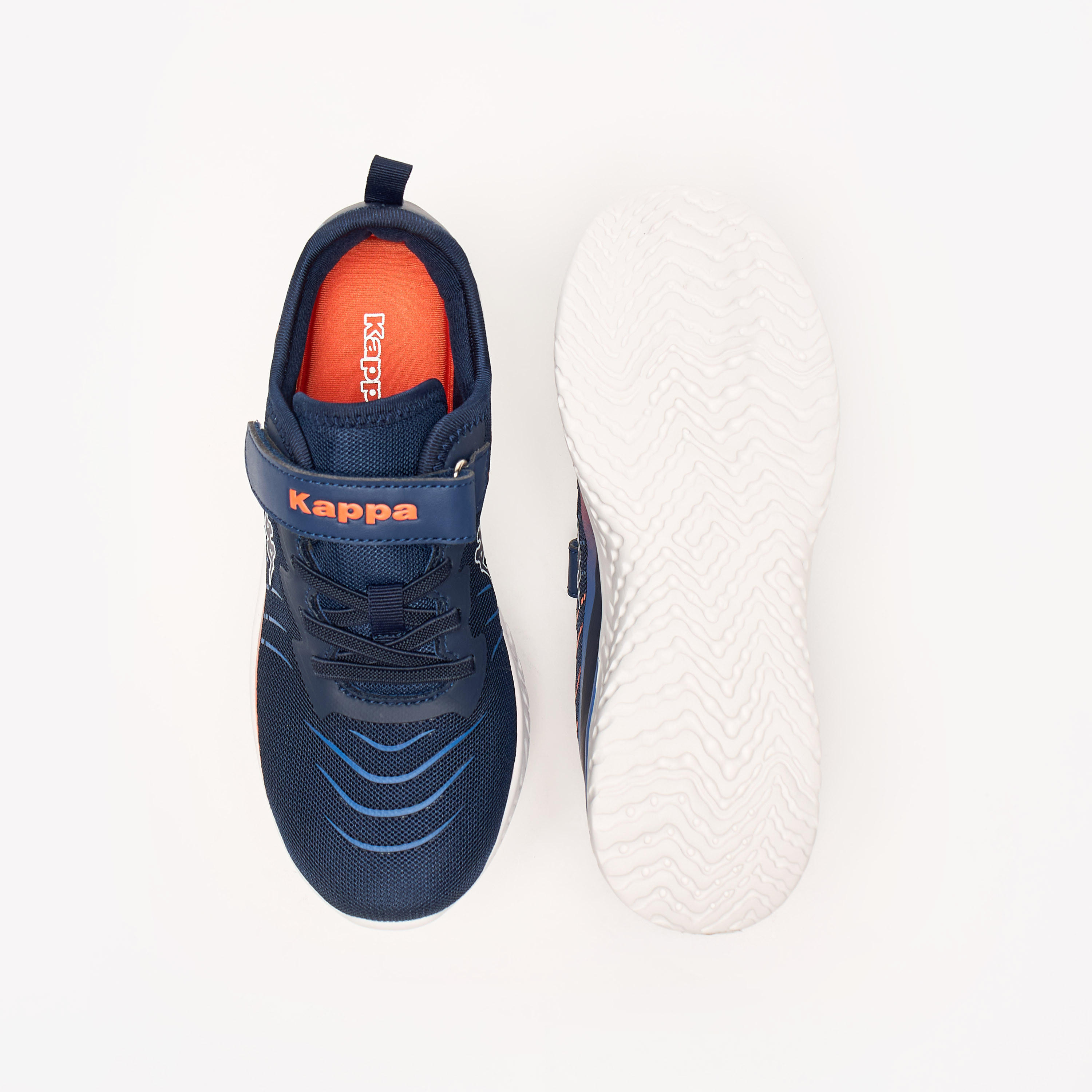 Kappa Kids' Logo Detail Sports Shoes with Hook and Loop Closure-boys-shoes-sneakers-image-4