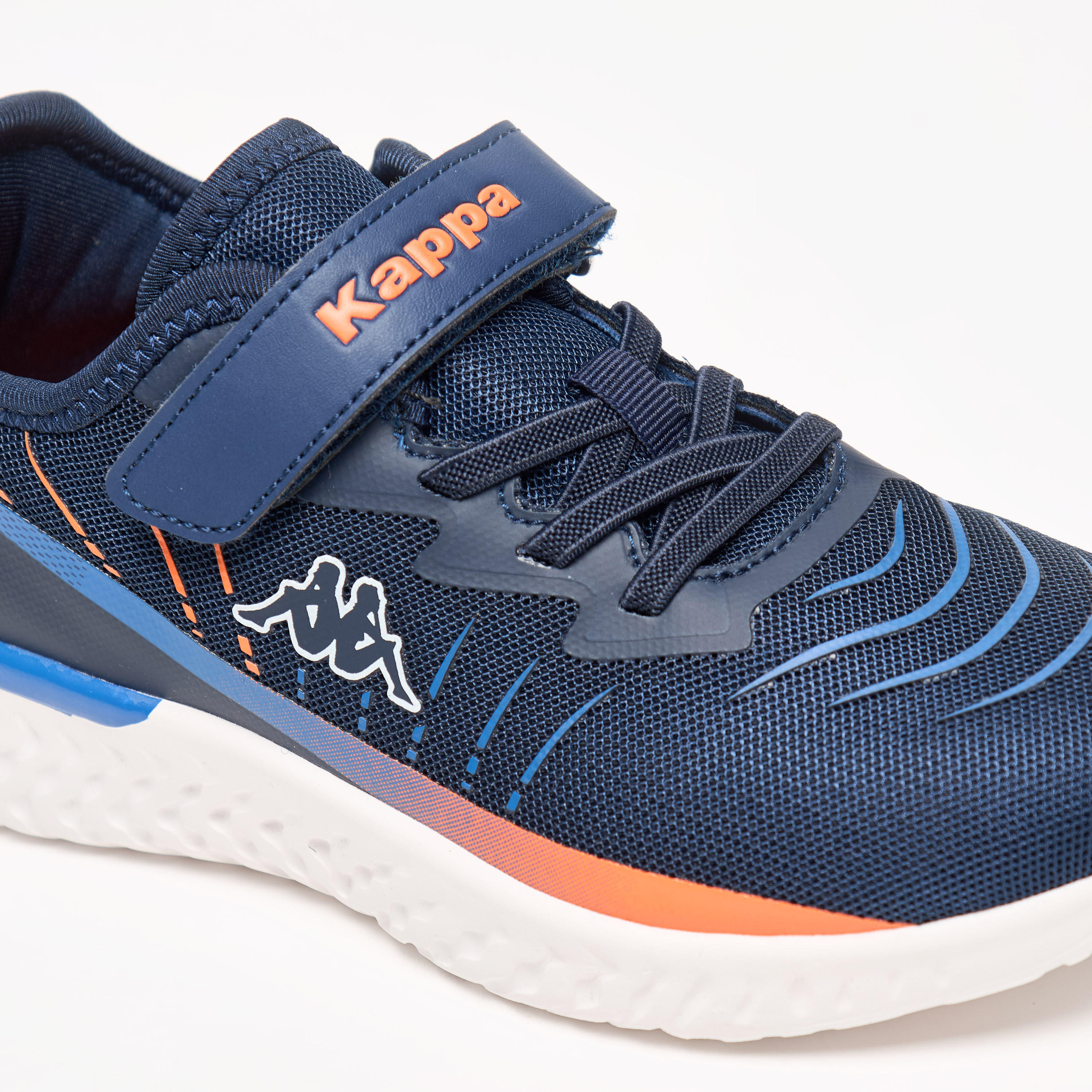 Kappa Kids' Logo Detail Sports Shoes with Hook and Loop Closure-boys-shoes-sneakers-image-5