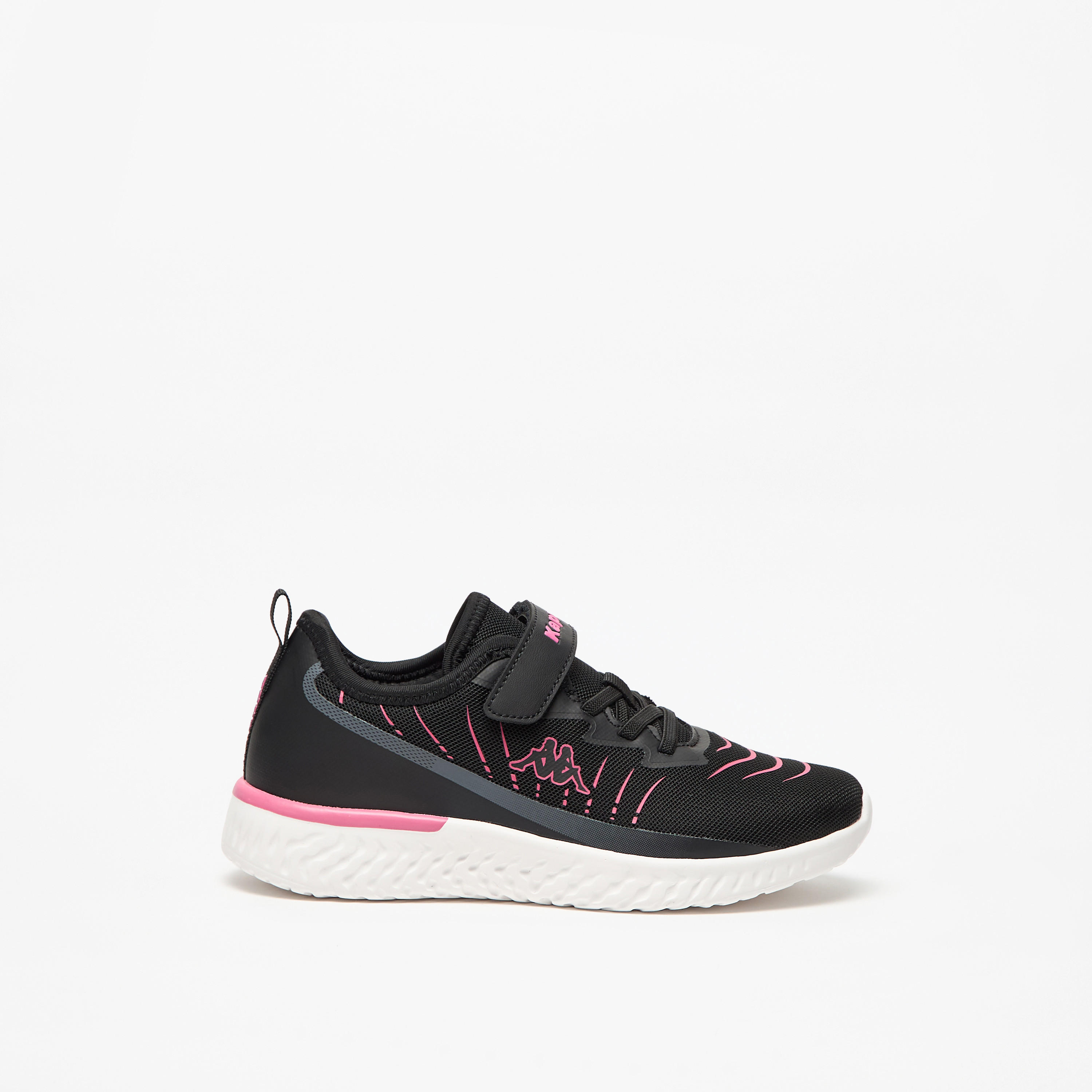 Kappa Girls' Logo Detail Sports Shoes with Hook and Loop Closure-girls-shoes-sports-image-3