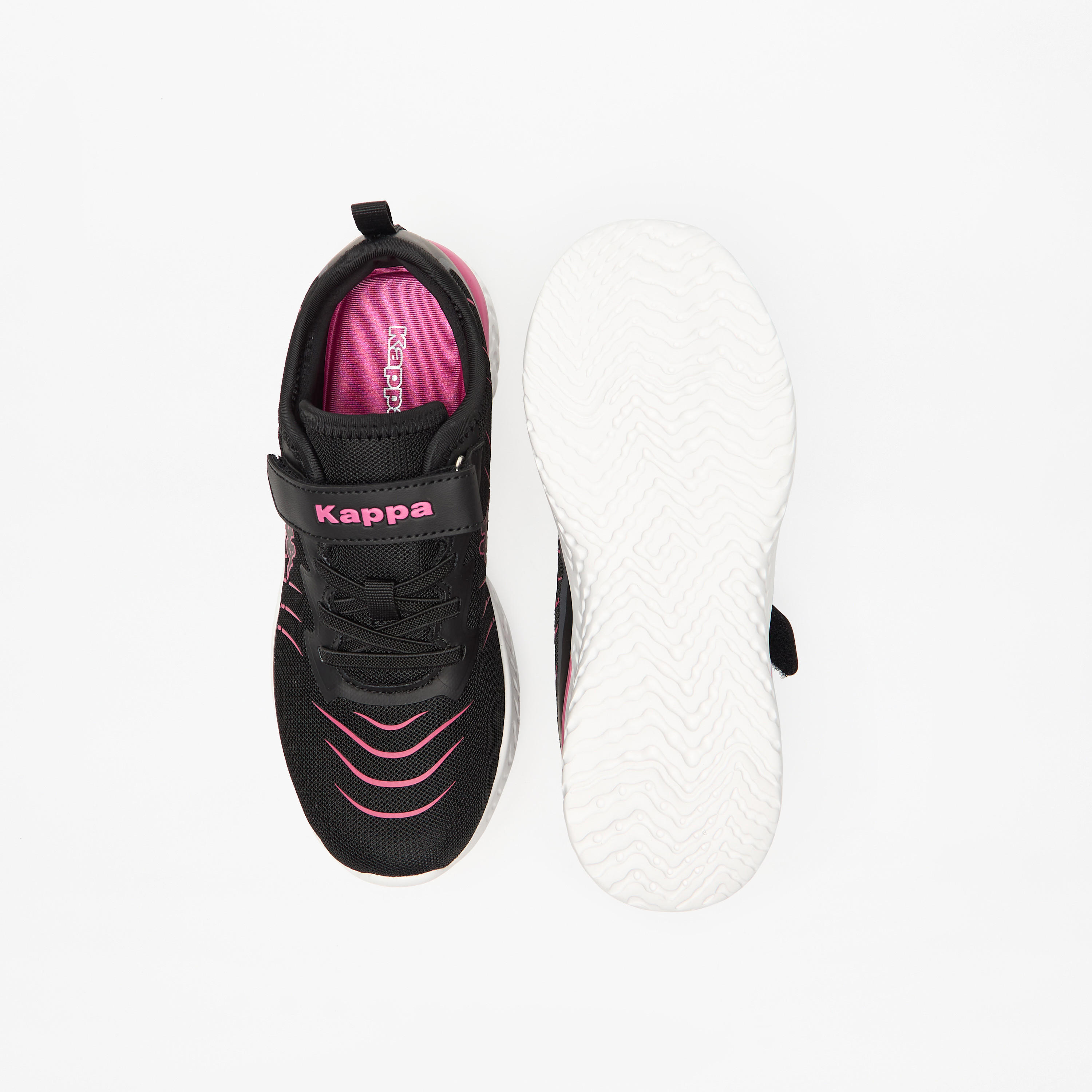 Kappa Girls' Logo Detail Sports Shoes with Hook and Loop Closure-girls-shoes-sports-image-4