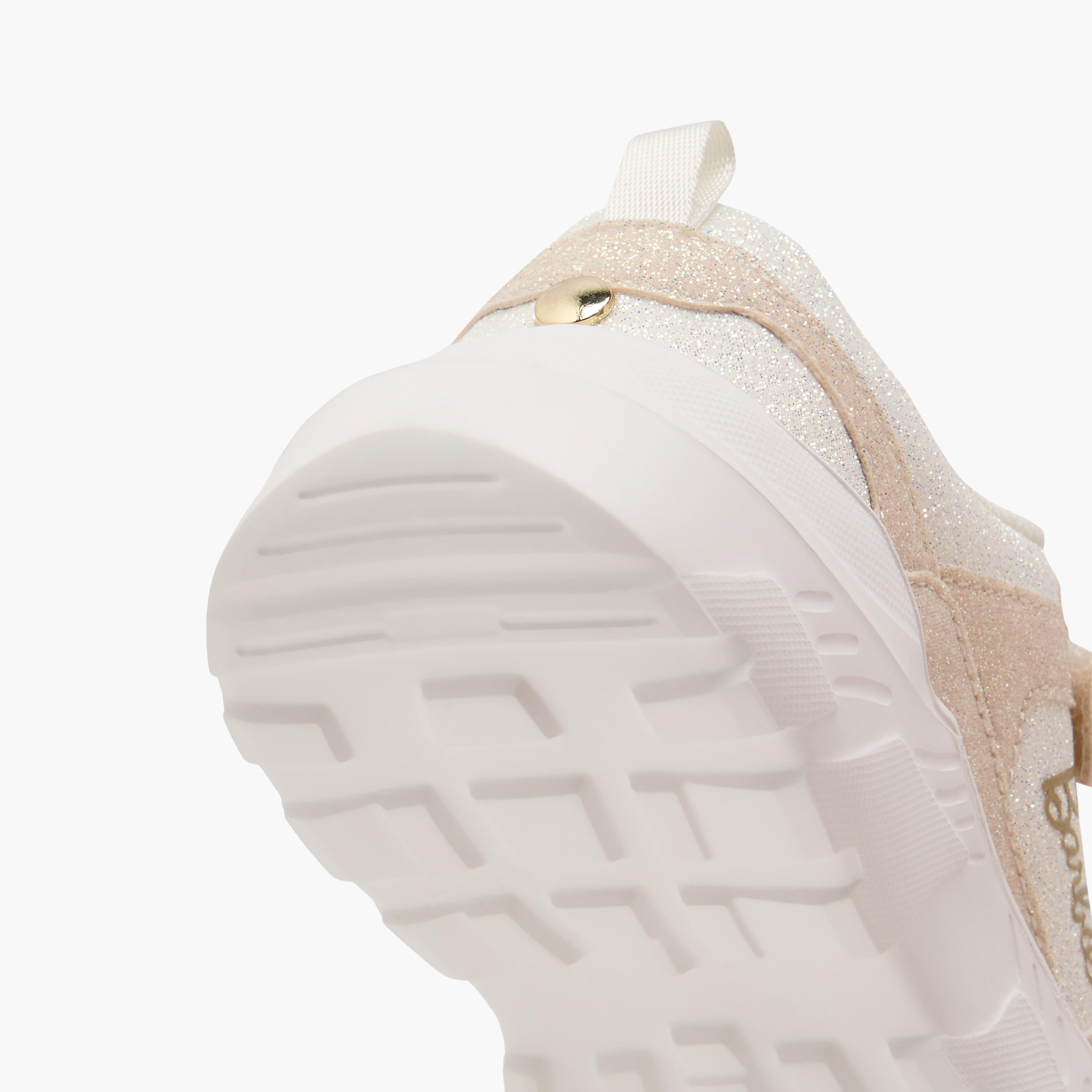 Barbie Panelled Sneakers with Hook and Loop Closure-girls-shoes-sneakers-image-5