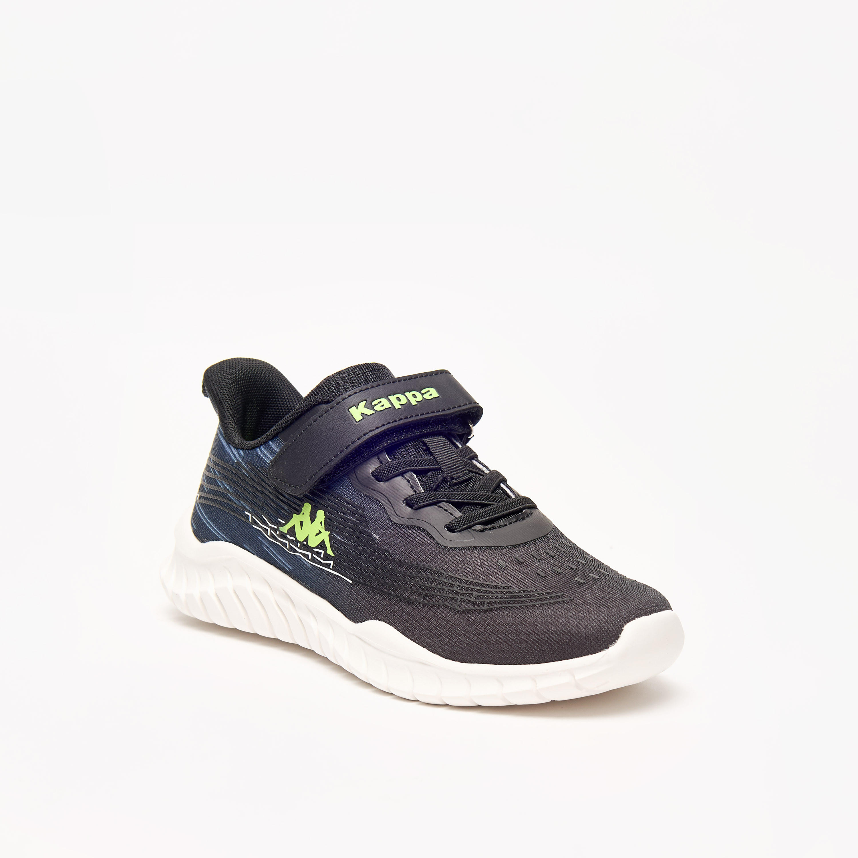 Kappa Kids' Logo Detail Sports Shoes with Hook and Loop Closure-boys-shoes-sneakers-image-1