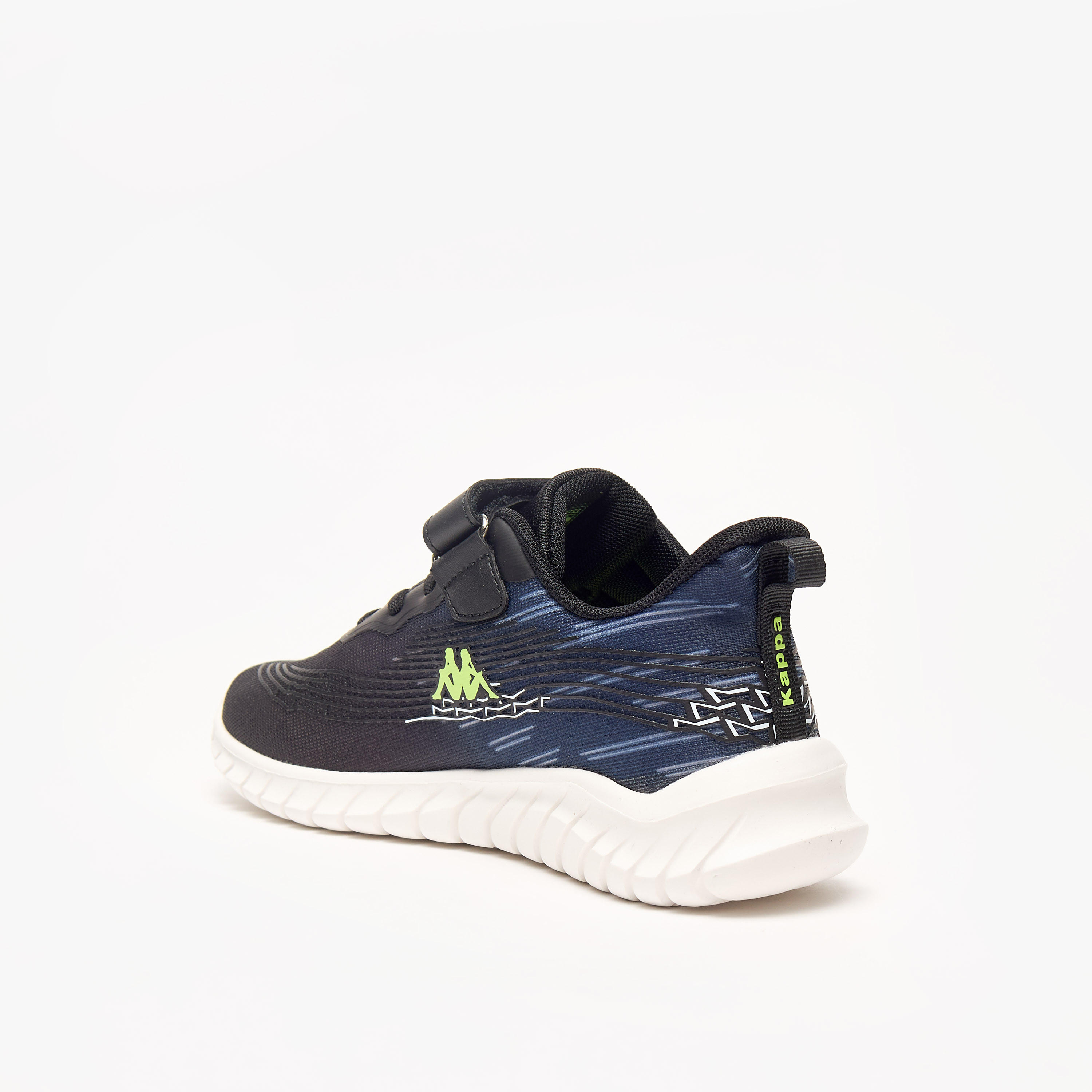 Kappa Kids' Logo Detail Sports Shoes with Hook and Loop Closure-boys-shoes-sneakers-image-2