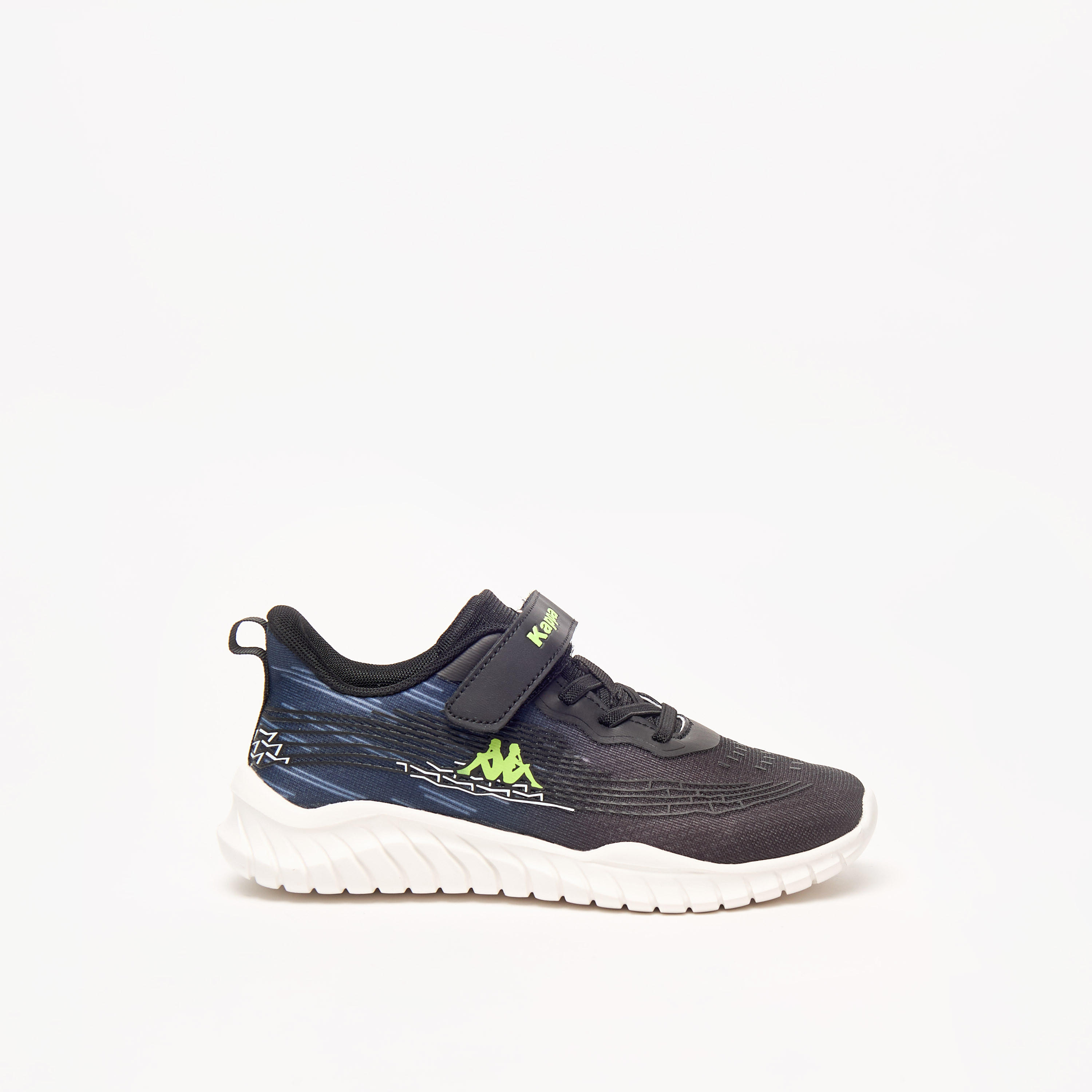 Kappa Kids' Logo Detail Sports Shoes with Hook and Loop Closure-boys-shoes-sneakers-image-3