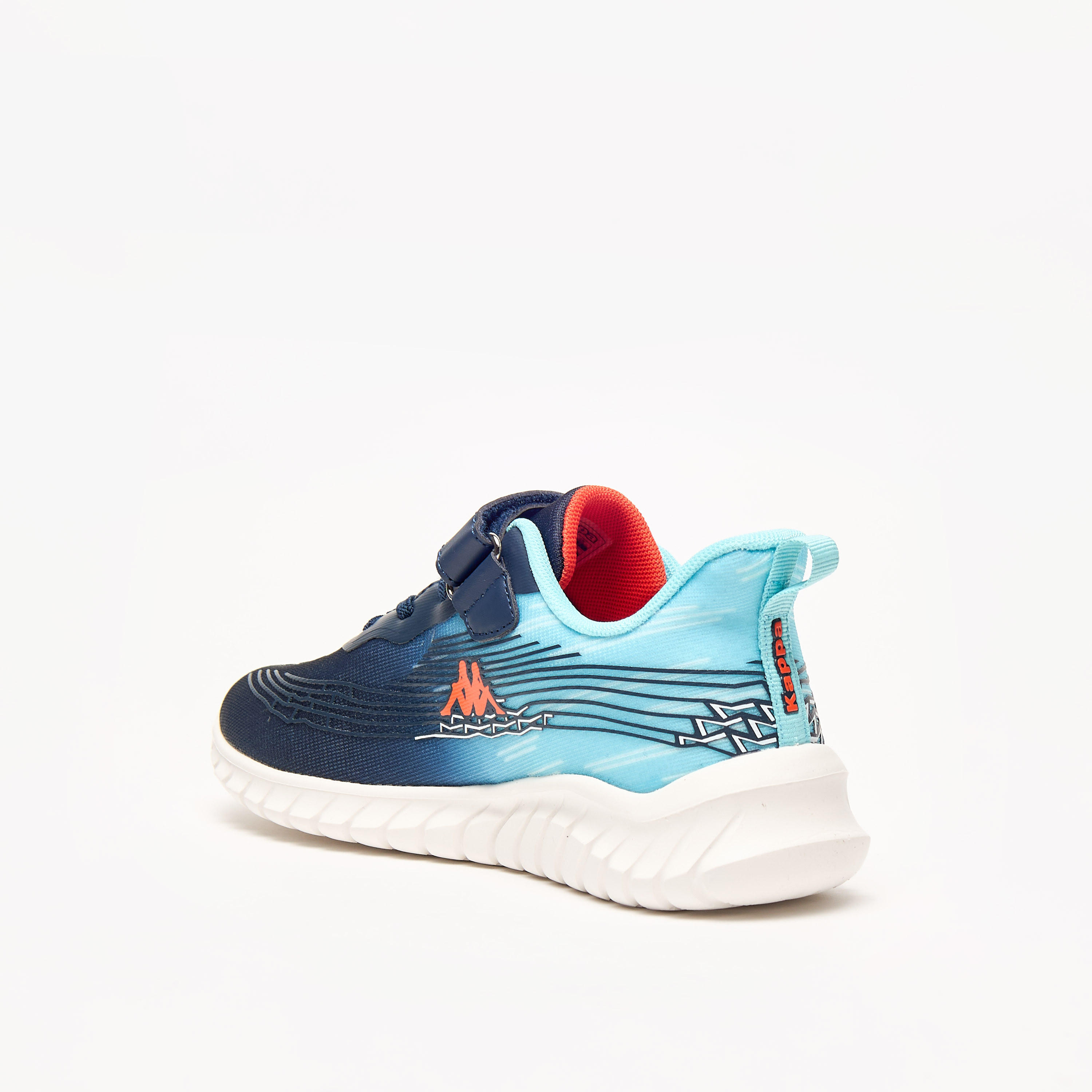 Kappa Kids' Logo Detail Sports Shoes with Hook and Loop Closure-boys-shoes-sneakers-image-2