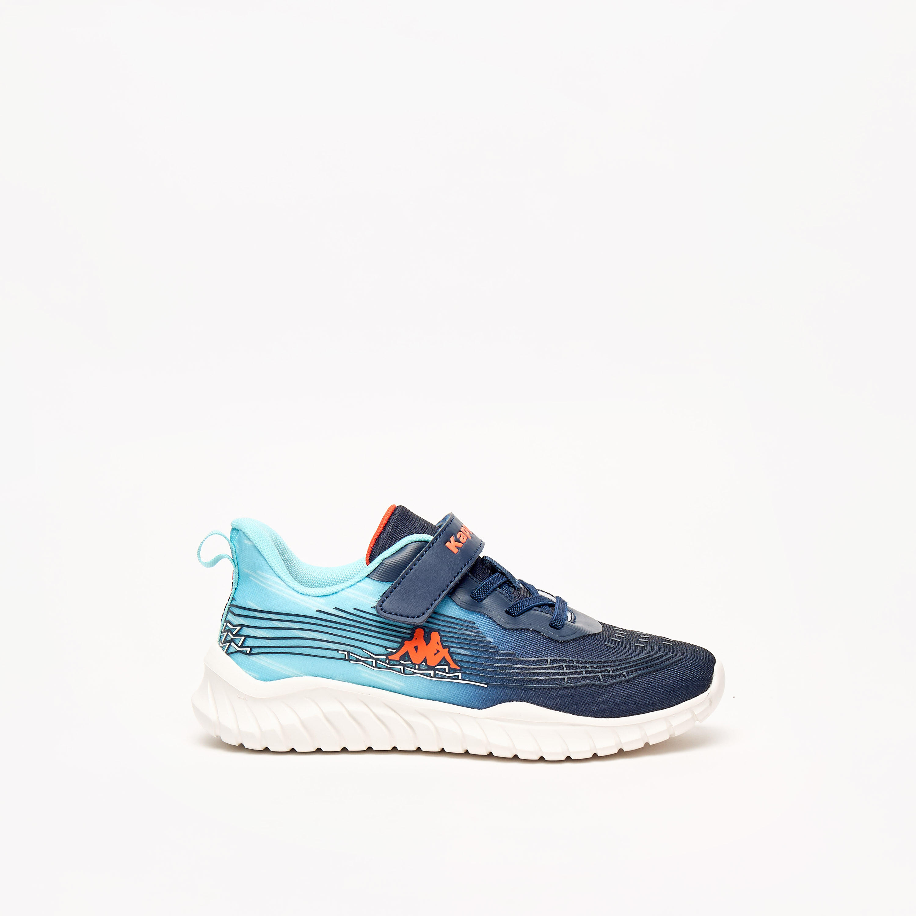 Kappa Kids' Logo Detail Sports Shoes with Hook and Loop Closure-boys-shoes-sneakers-image-3