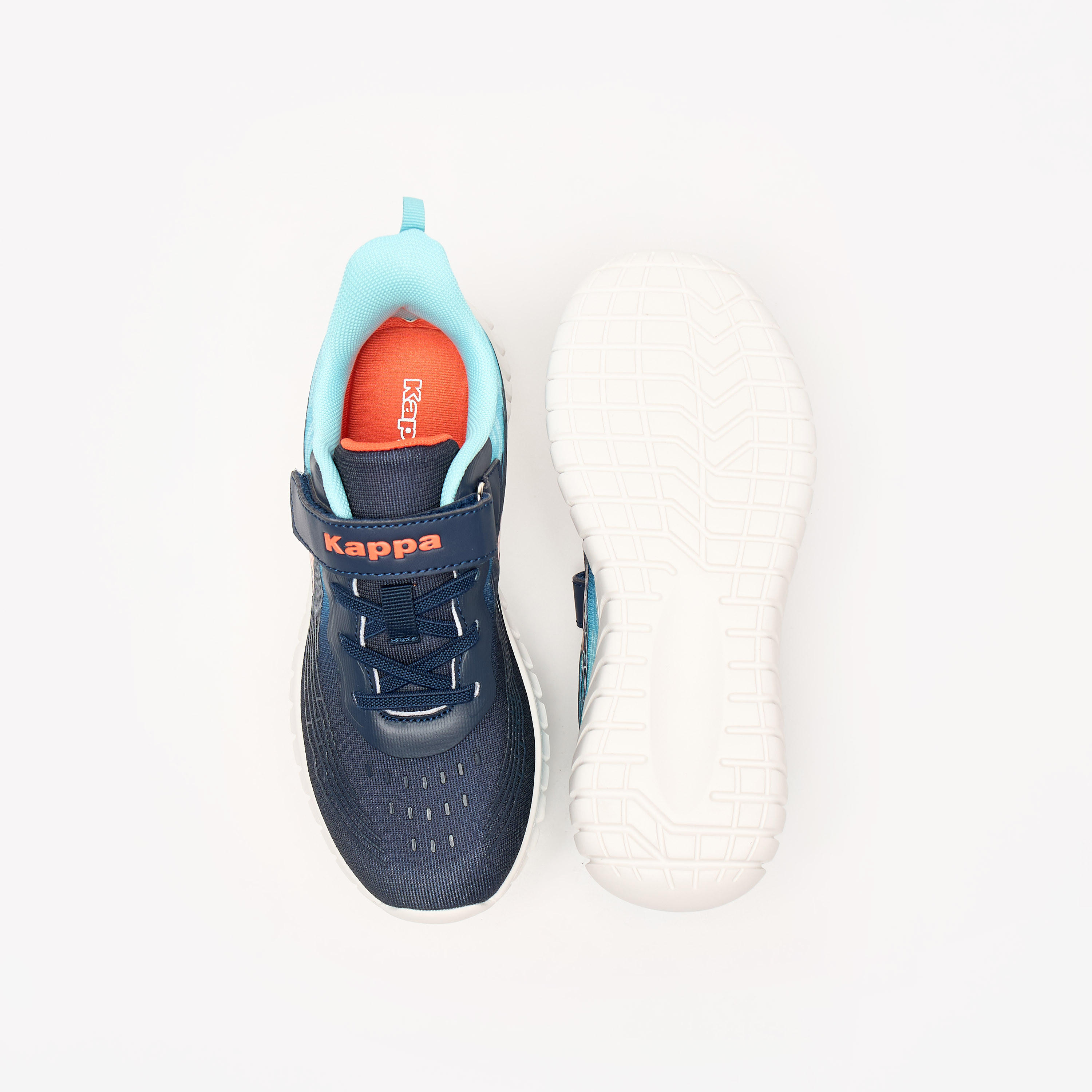Kappa Kids' Logo Detail Sports Shoes with Hook and Loop Closure-boys-shoes-sneakers-image-4
