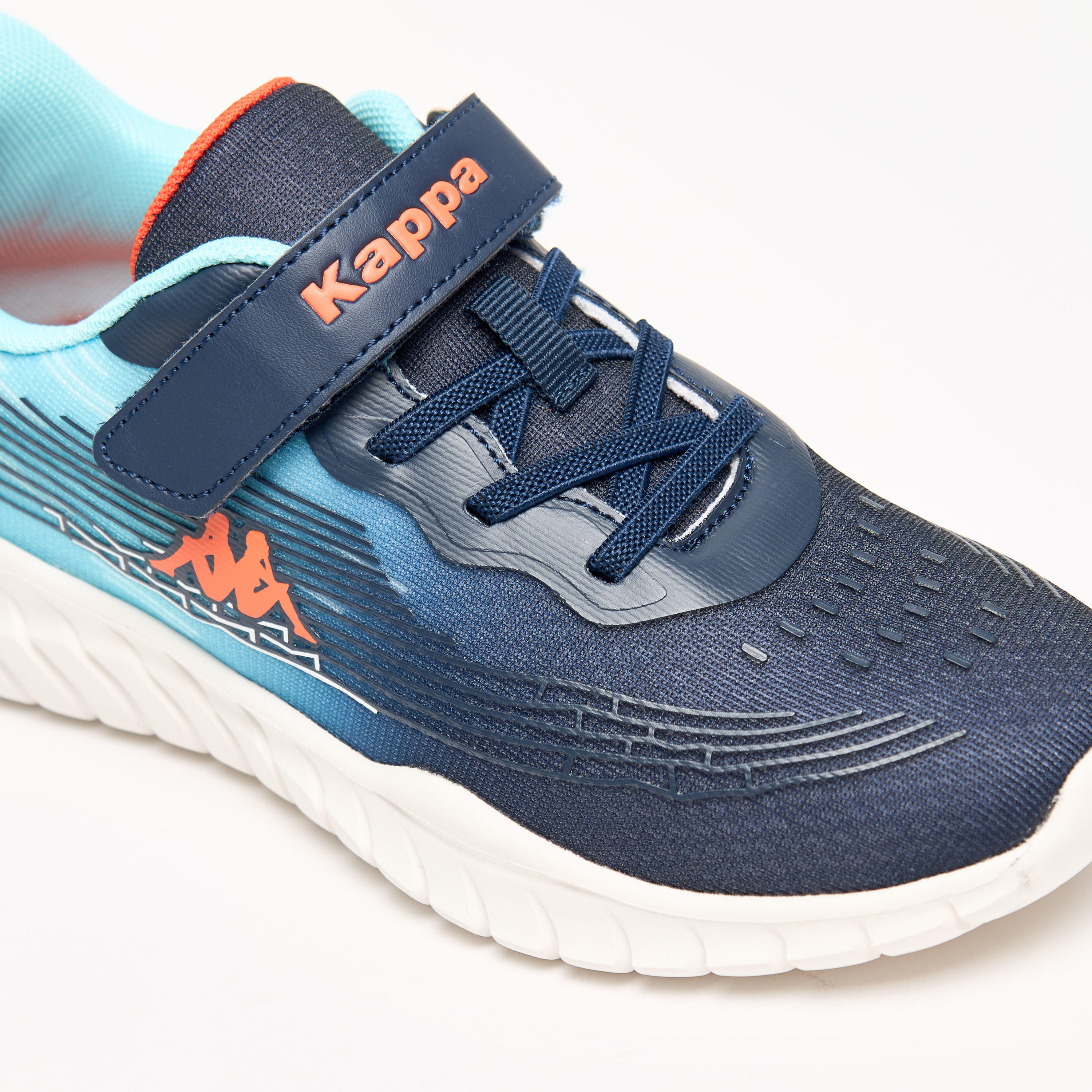 Kappa Kids' Logo Detail Sports Shoes with Hook and Loop Closure-boys-shoes-sneakers-image-5