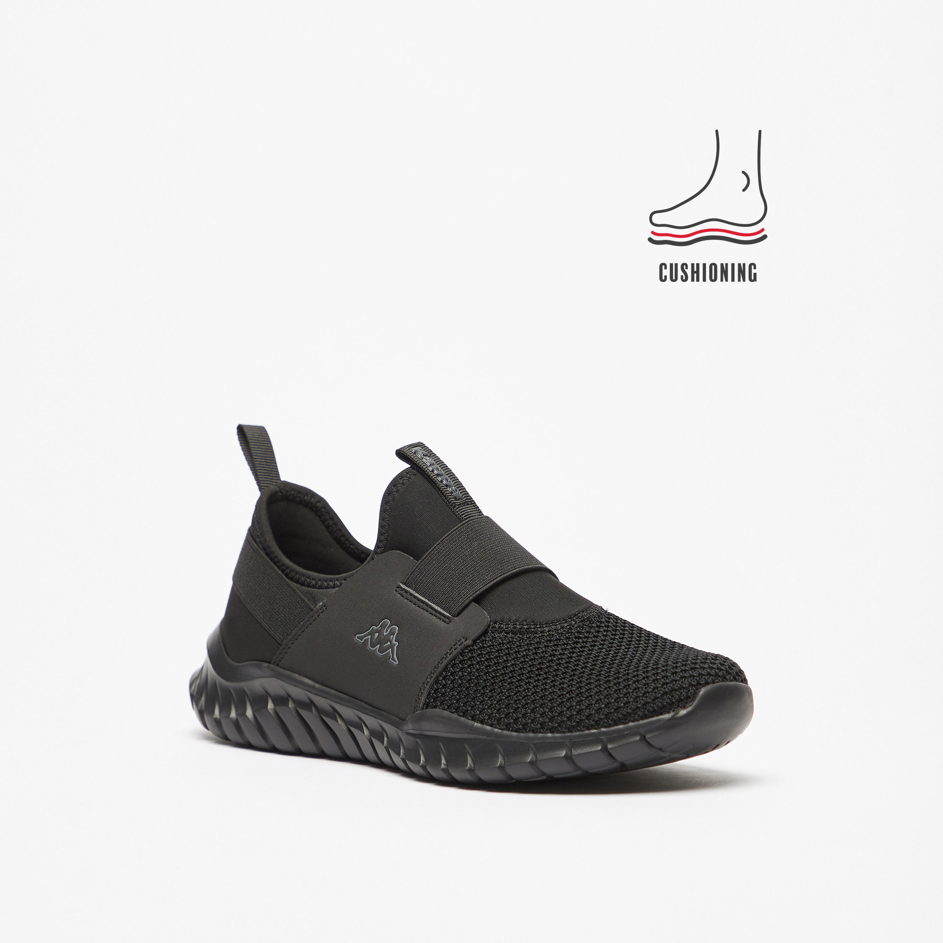 Kappa Kids Slip-On Cushioned Sole Walking Shoes-girls-shoes-schoolshoes-image-1