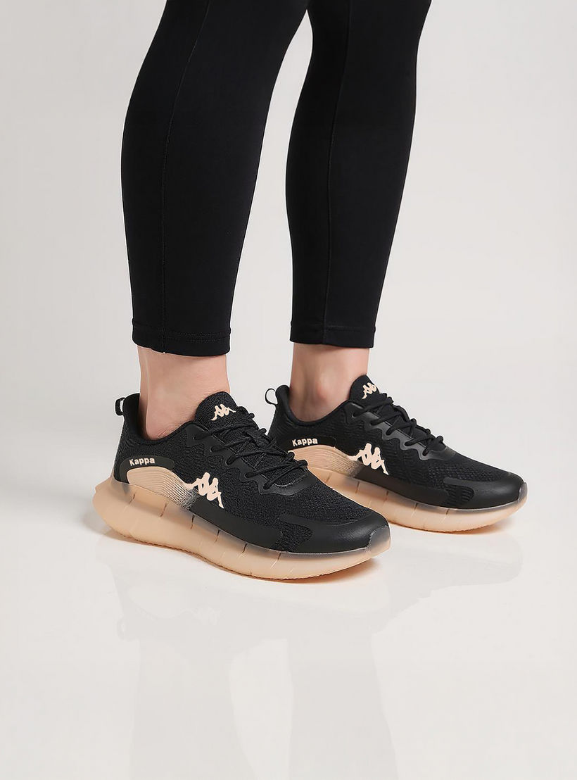 Kappa Women's Textured Lace-Up Sports Shoes with Pull Tab-women-shoes-sports-image-3