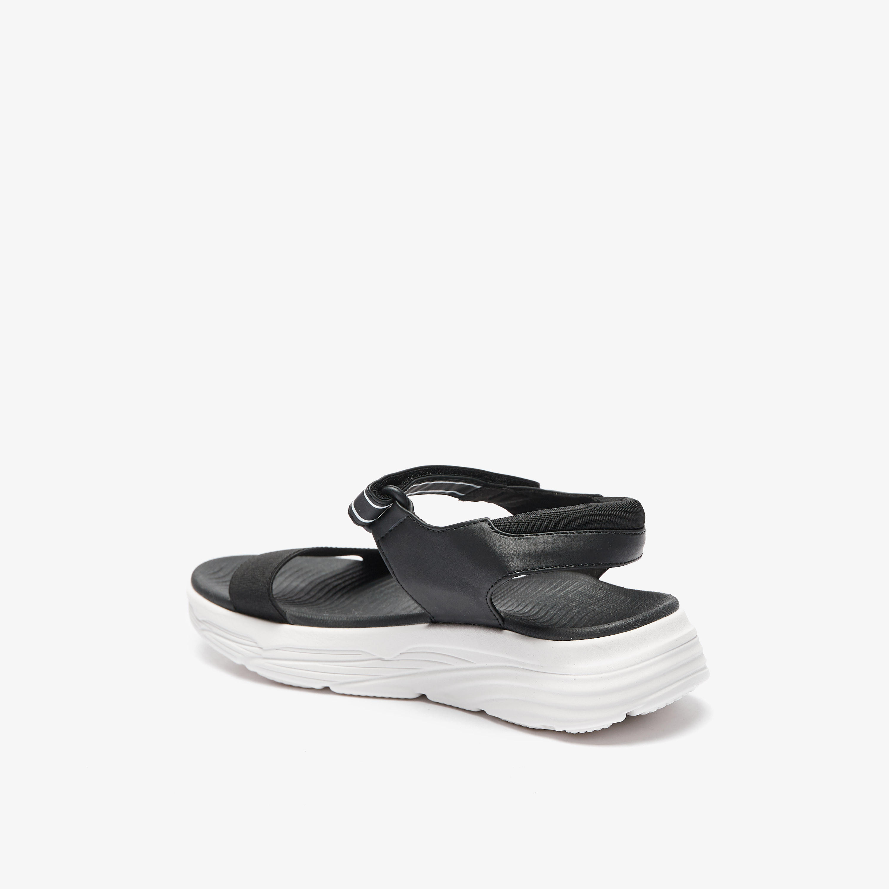 Kappa Women's Logo Print Strap Sandals with Hook and Loop Closure-women-shoes-flats-sandals-image-2