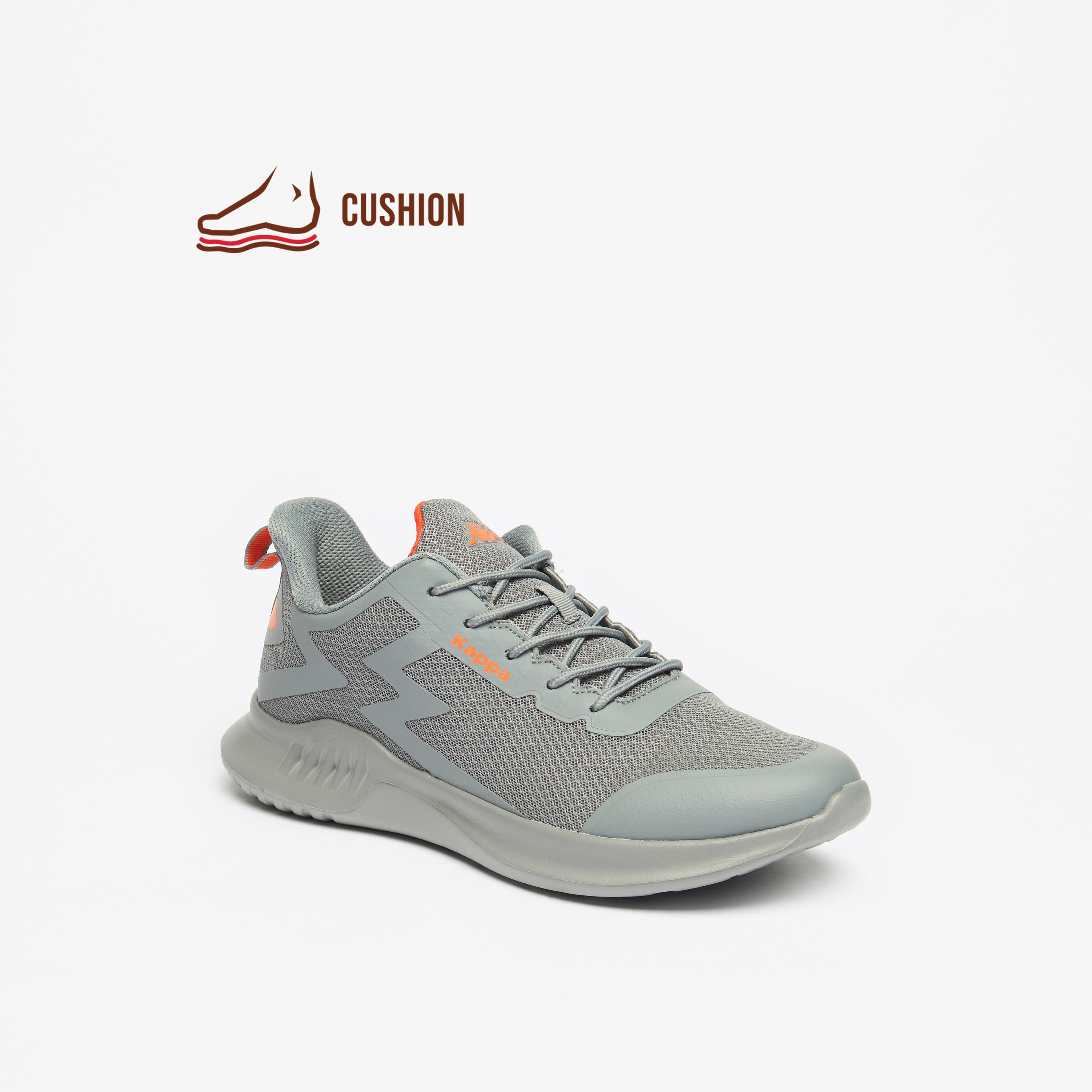 Kappa Men's Textured Lace-Up Sports Shoes with Cushioning-sports-men-shoes-image-1