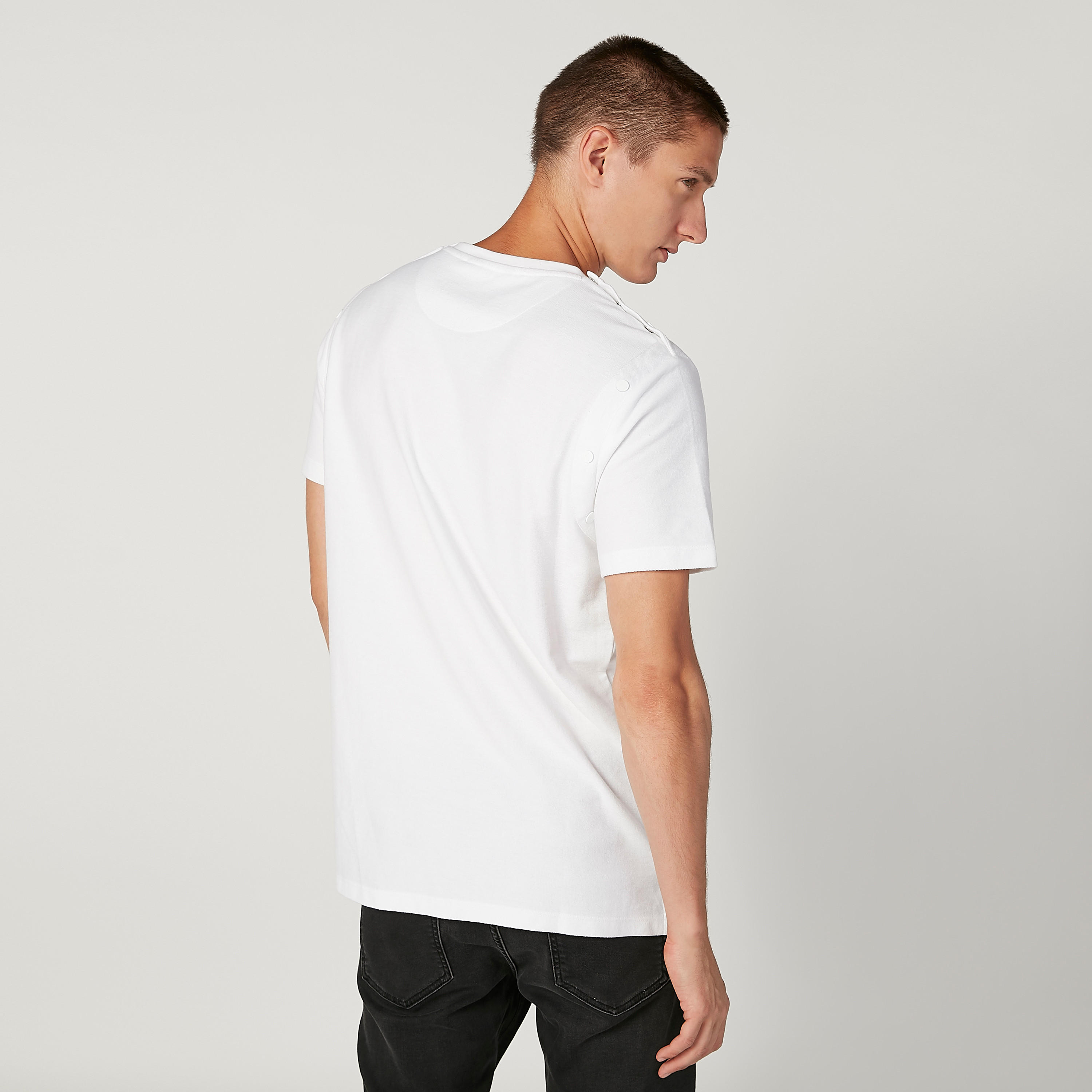 تيشيرت سليم سادة بياقة مستديرة وأكمام قصيرة من آيكونيك-men-clothing-tshirtsandpolos-tshirts-image-4