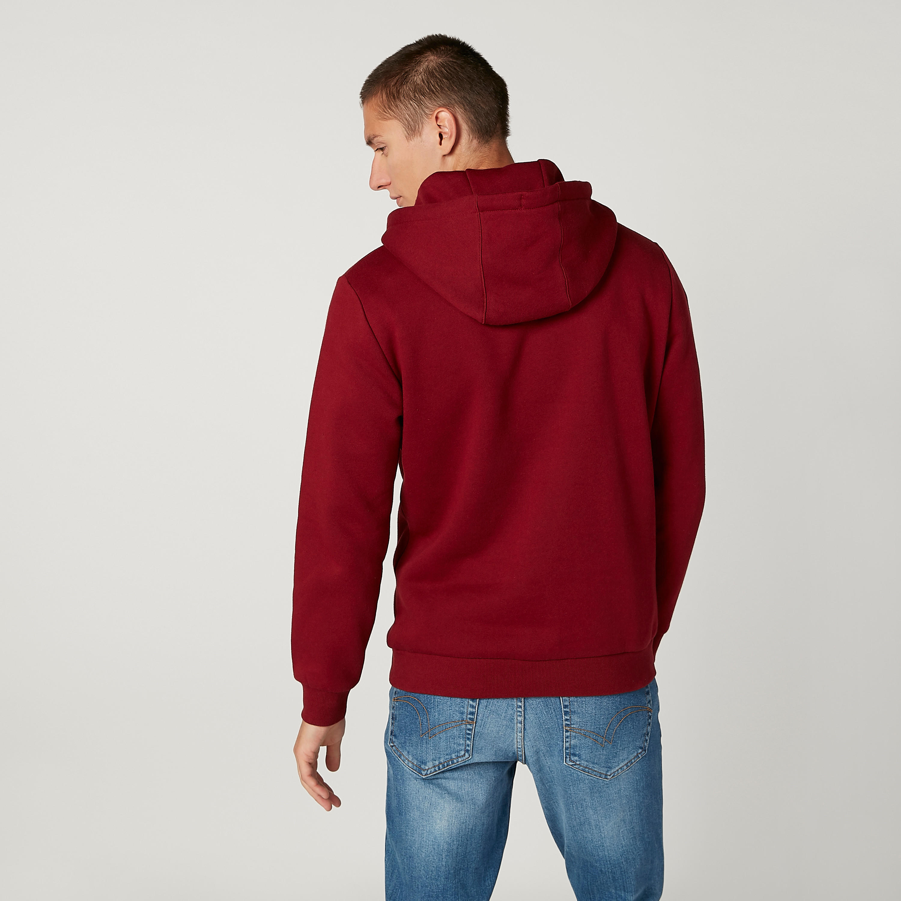 هودي سليم سادة بأكمام طويلة وجيوب من آيكونيك-men-winterwear-hoodiesandsweatshirts-image-4