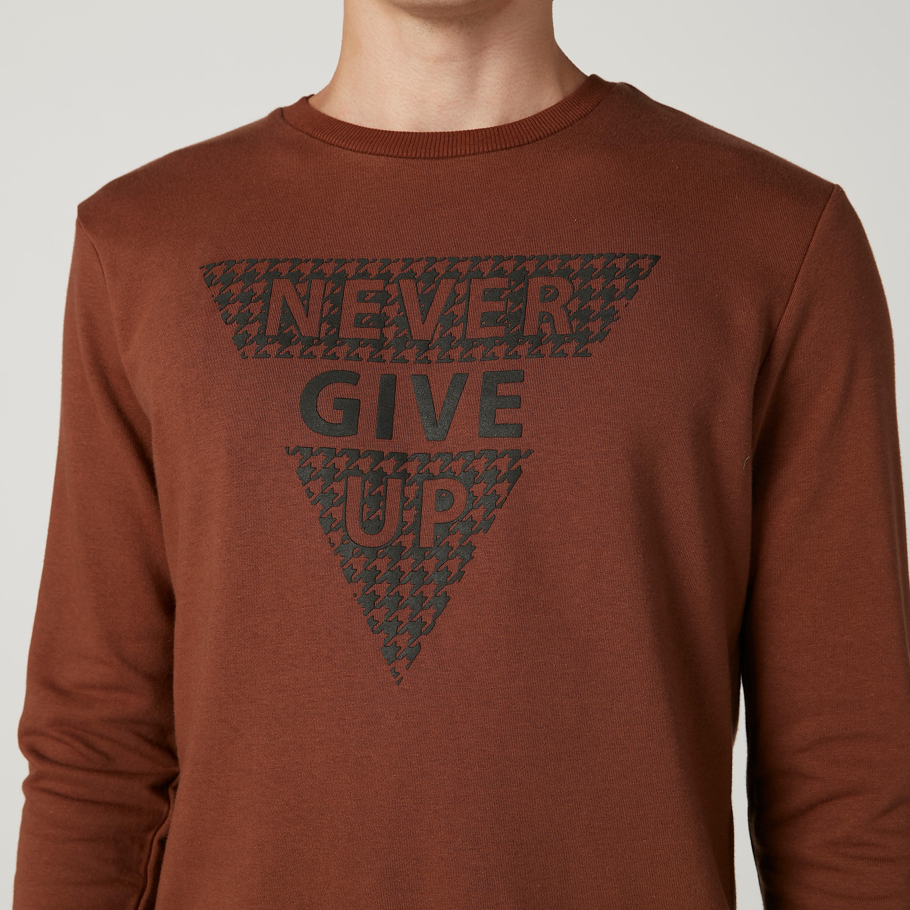 Iconic Slim Fit Crew Neck Printed Sweatshirt with Long Sleeves-men-winterwear-hoodiesandsweatshirts-image-3