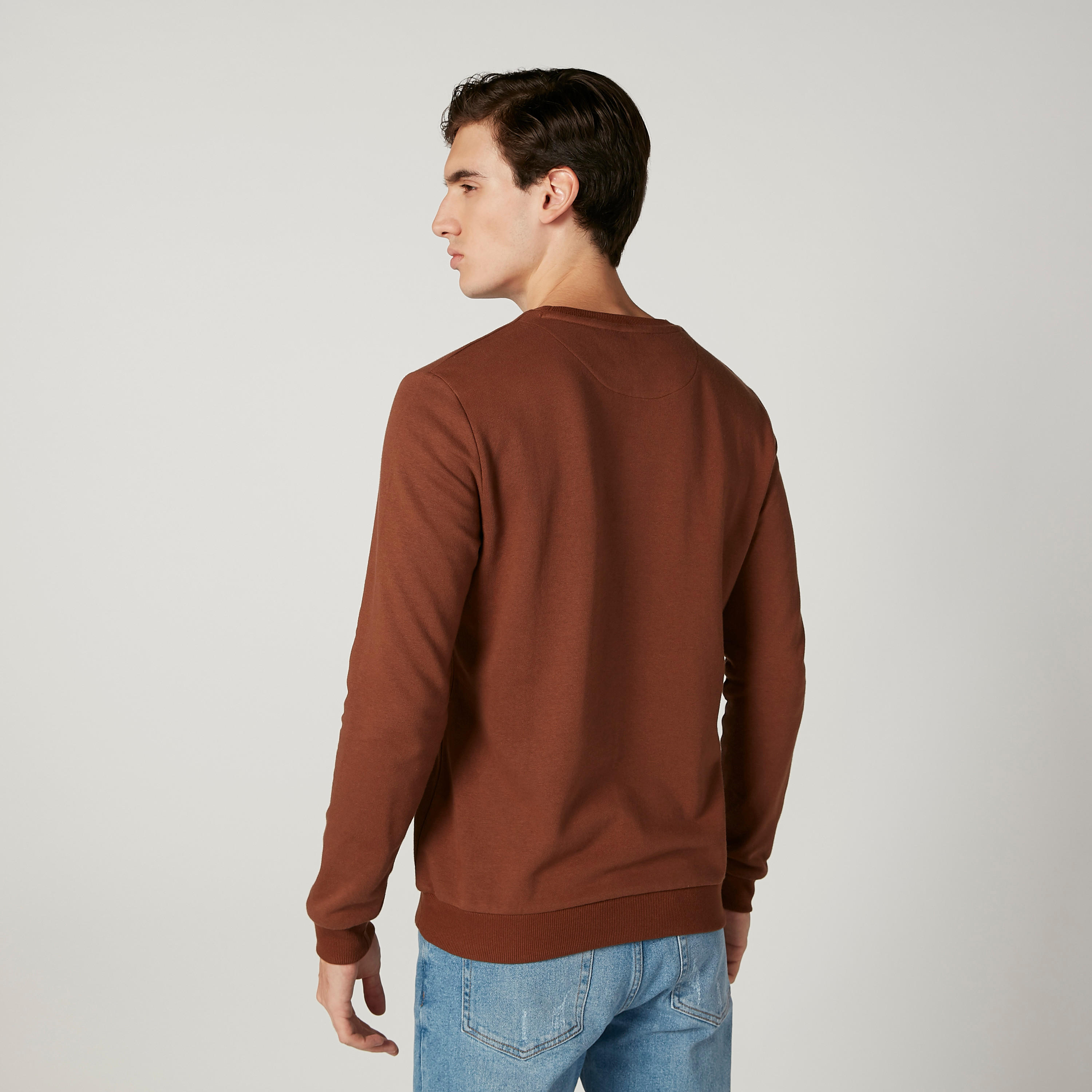 Iconic Slim Fit Crew Neck Printed Sweatshirt with Long Sleeves-men-winterwear-hoodiesandsweatshirts-image-4