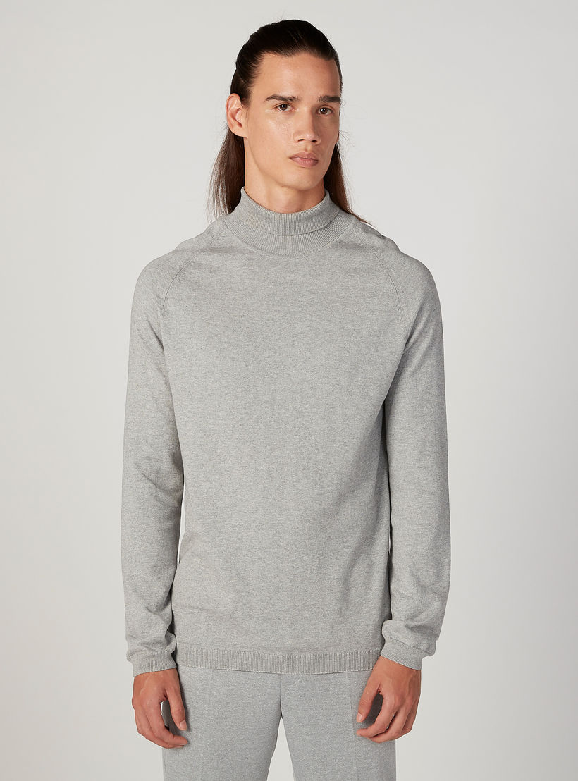 سويت شيرت سليم بارز الملمس بياقة عالية وأكمام طويلة من آيكونيك-men-winterwear-hoodiesandsweatshirts-image-1