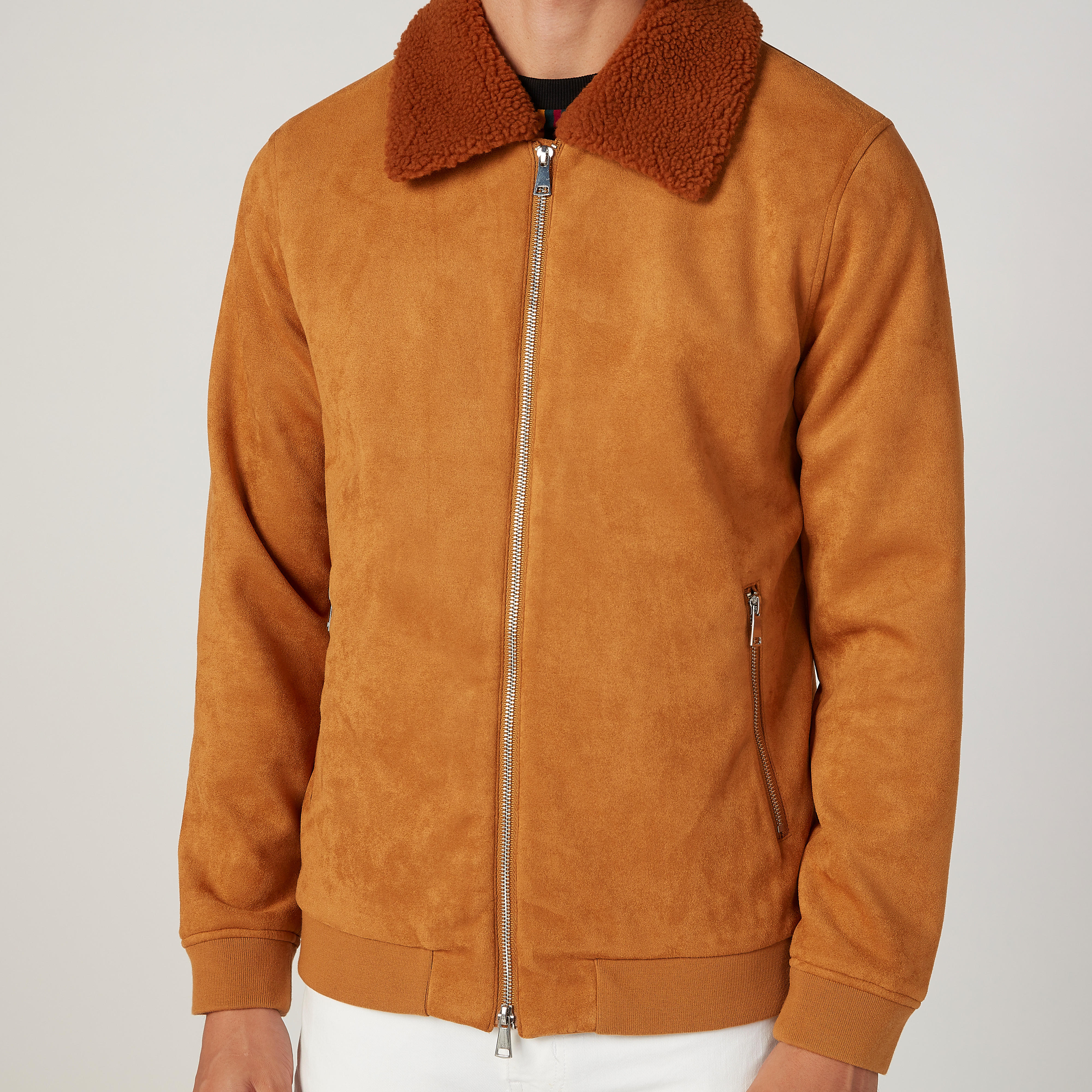 Iconic Textured Jacket with Long Sleeves and Pockets-men-clothing-jacketsandblazers-jackets-image-3