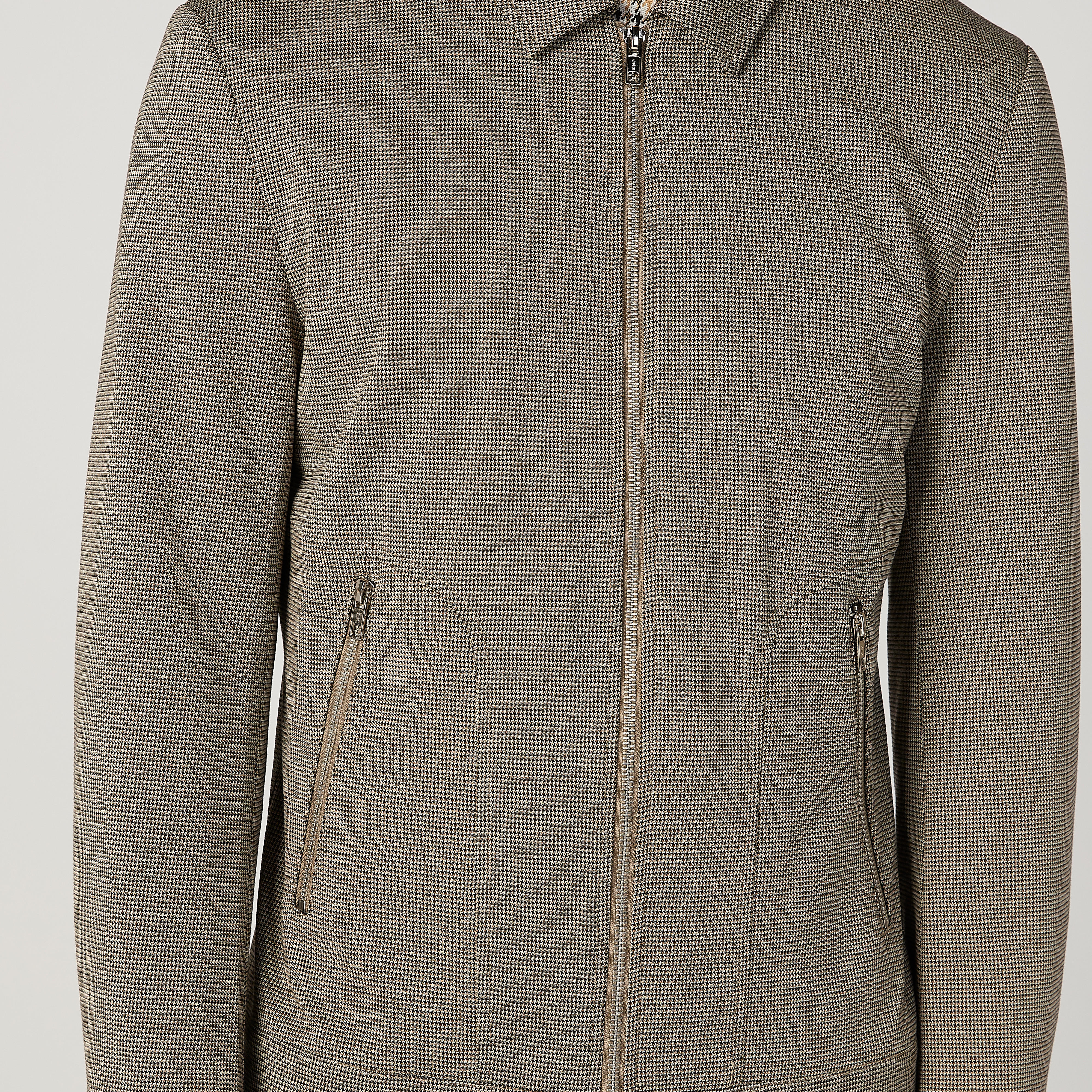 جاكيت بارز الملمس بأكمام طويلة وسحّاب وجيوب من آيكونيك-men-clothing-jacketsandblazers-jackets-image-3