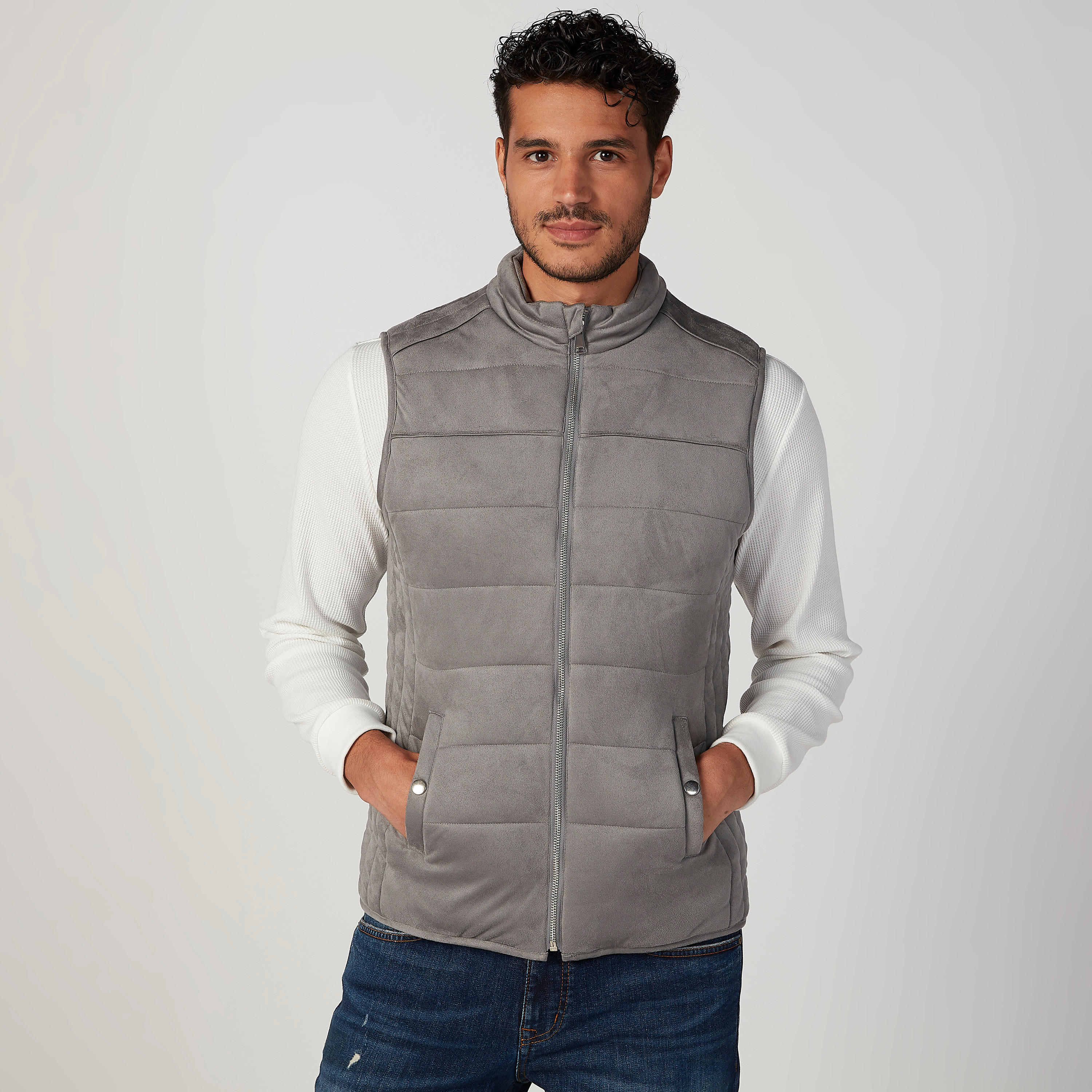 معطف مبطن سليم بدون أكمام بجيوب كنغر من آيكونيك-men-clothing-jacketsandblazers-jackets-image-4