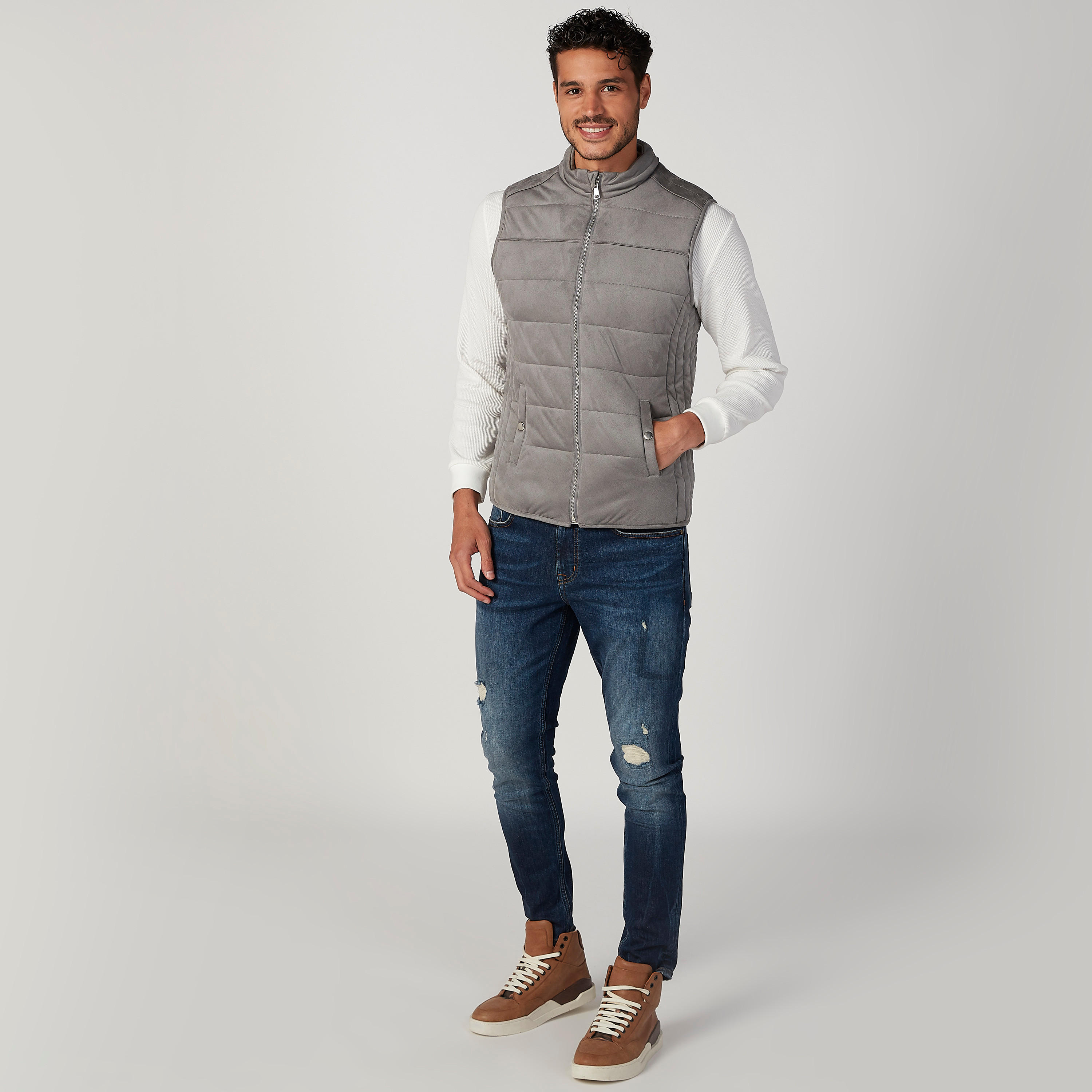 معطف مبطن سليم بدون أكمام بجيوب كنغر من آيكونيك-men-clothing-jacketsandblazers-jackets-image-3
