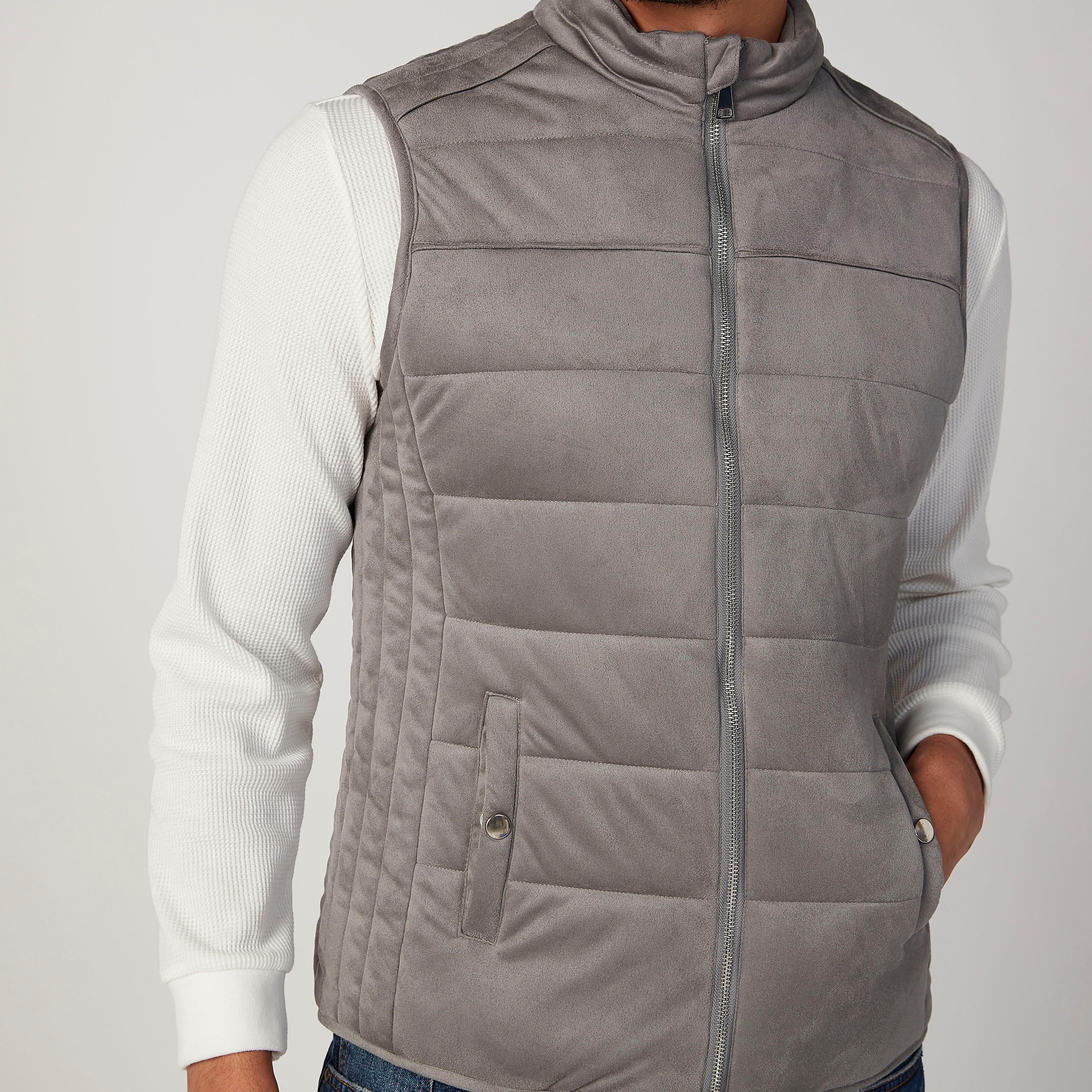معطف مبطن سليم بدون أكمام بجيوب كنغر من آيكونيك-men-clothing-jacketsandblazers-jackets-image-2