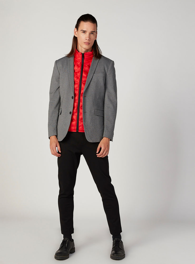 بنطلون سادة بقصّة سليم وخصر متوسط الارتفاع وجيوب من آيكونيك-men-clothing-bottoms-trousersandchinos-trousers-image-2