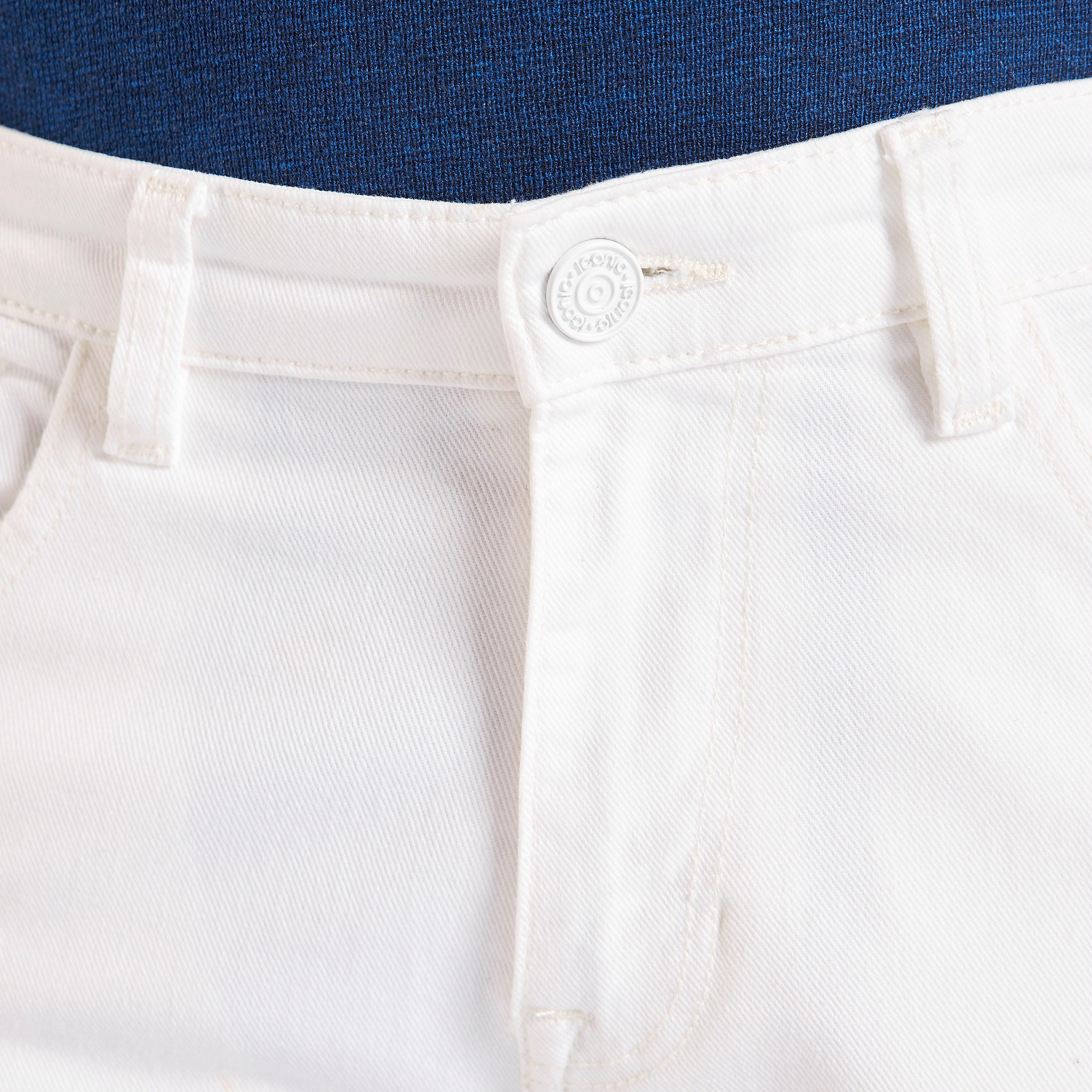 بنطلون جينز سادة سليم بخصر متوسط الارتفاع وجيوب من آيكونيك-men-clothing-bottoms-jeans-image-3