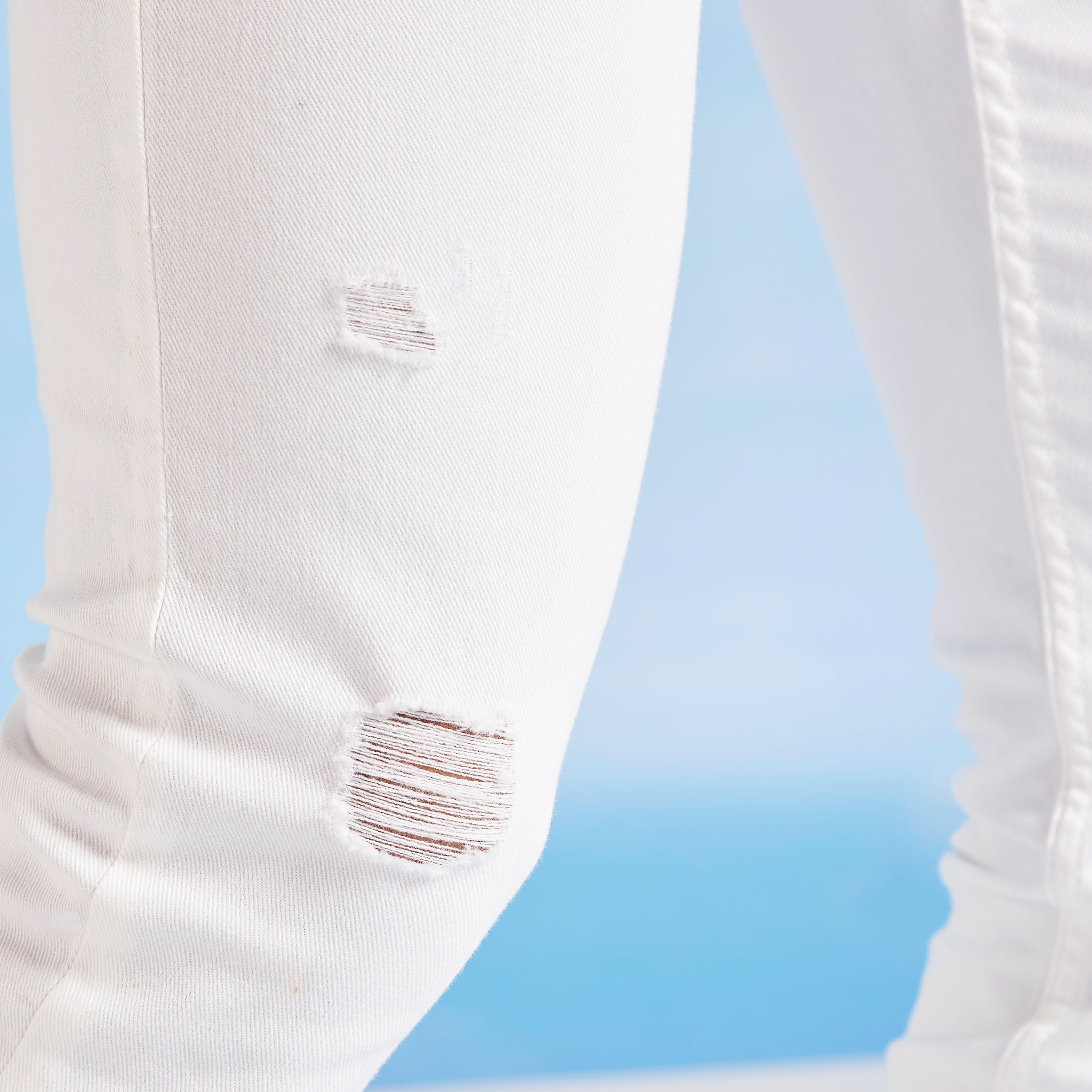بنطلون جينز سادة سليم بخصر متوسط الارتفاع وجيوب من آيكونيك-men-clothing-bottoms-jeans-image-4
