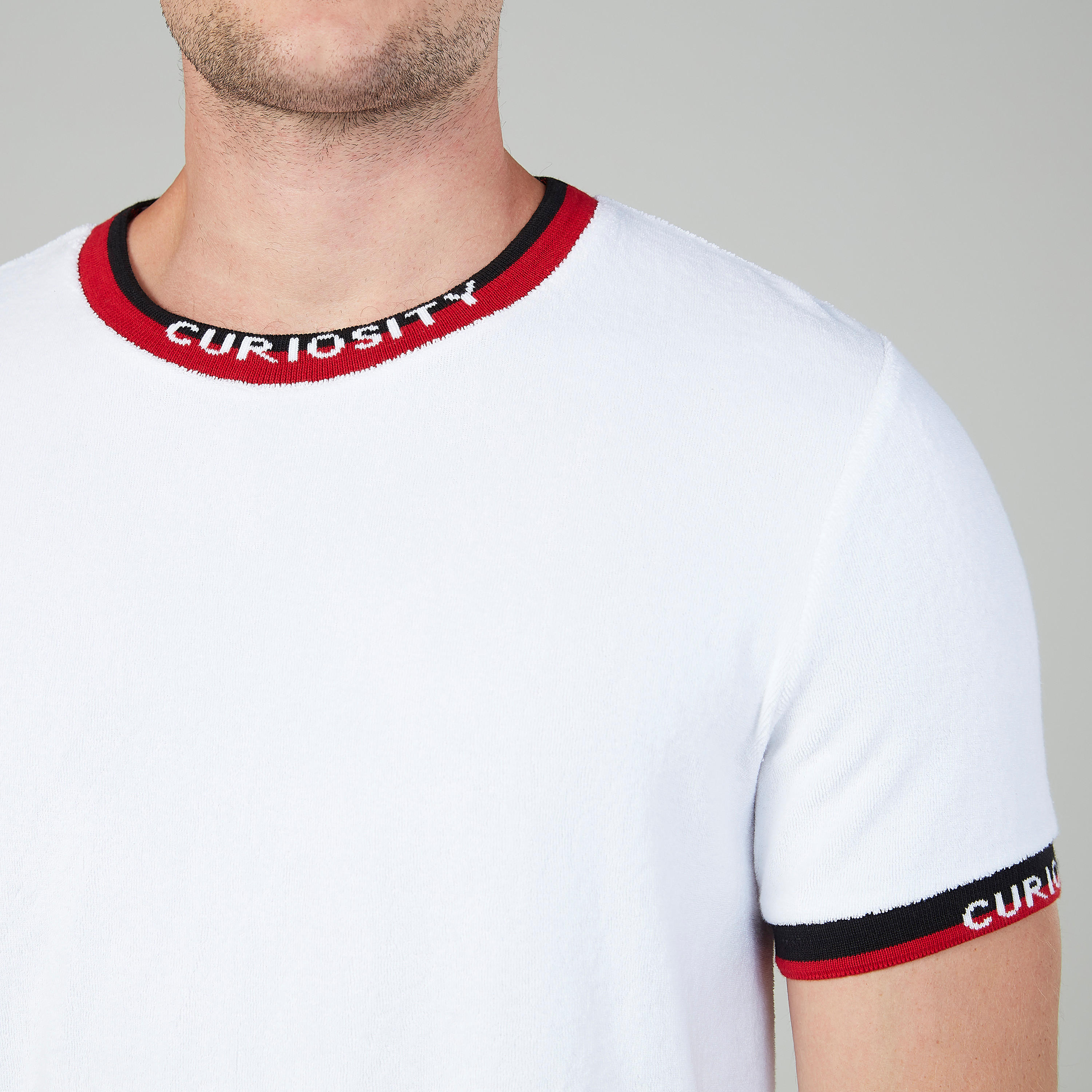 تيشيرت سليم بياقة مستديرة وأكمام قصيرة من آيكونيك-men-clothing-tshirtsandpolos-tshirts-image-2