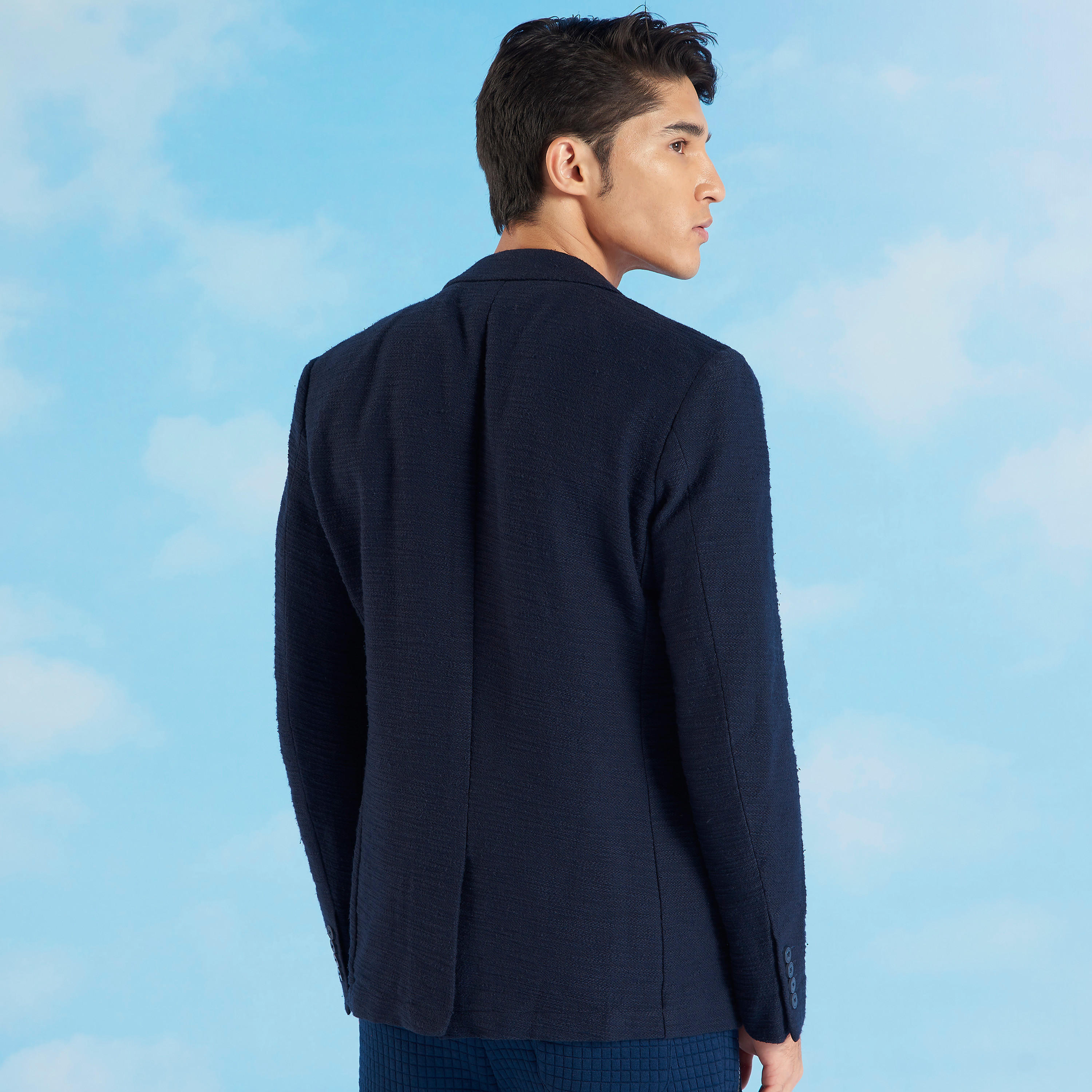 جاكيت بليزر بارز الملمس بأكمام طويلة من آيكونيك-men-winterwear-jacketsandblazers-image-6