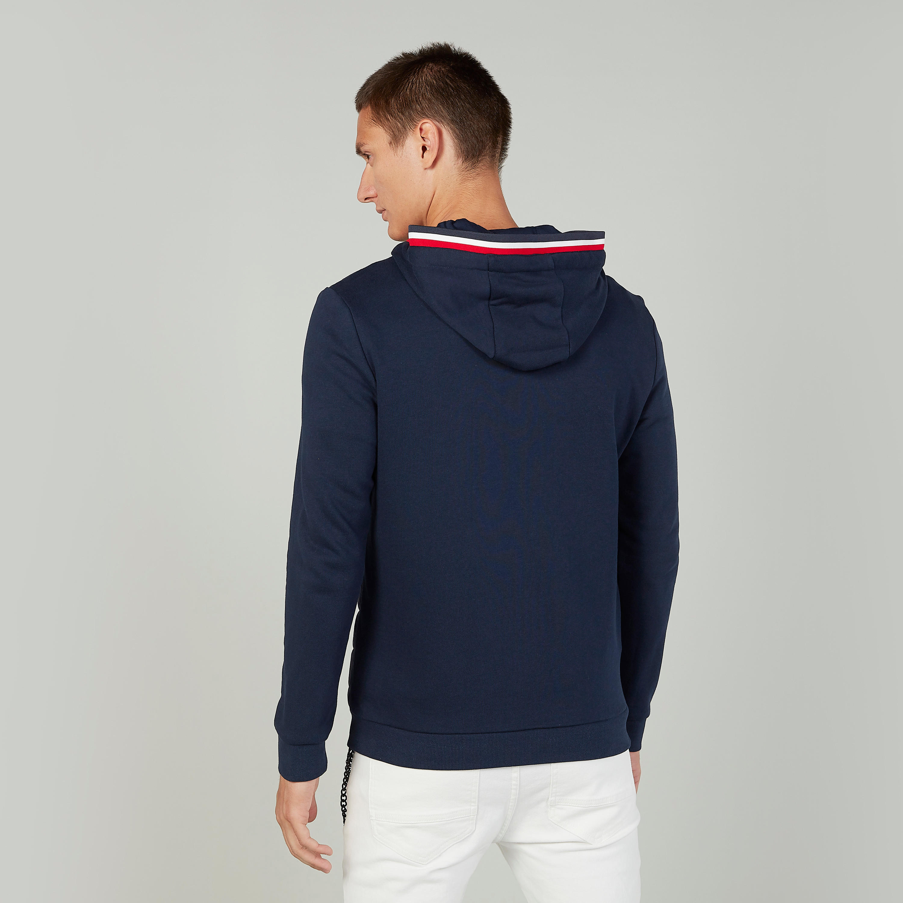 جاكيت بارز الملمس بأكمام طويلة وقبعة من أيكونيك-men-clothing-jacketsandblazers-jackets-image-5