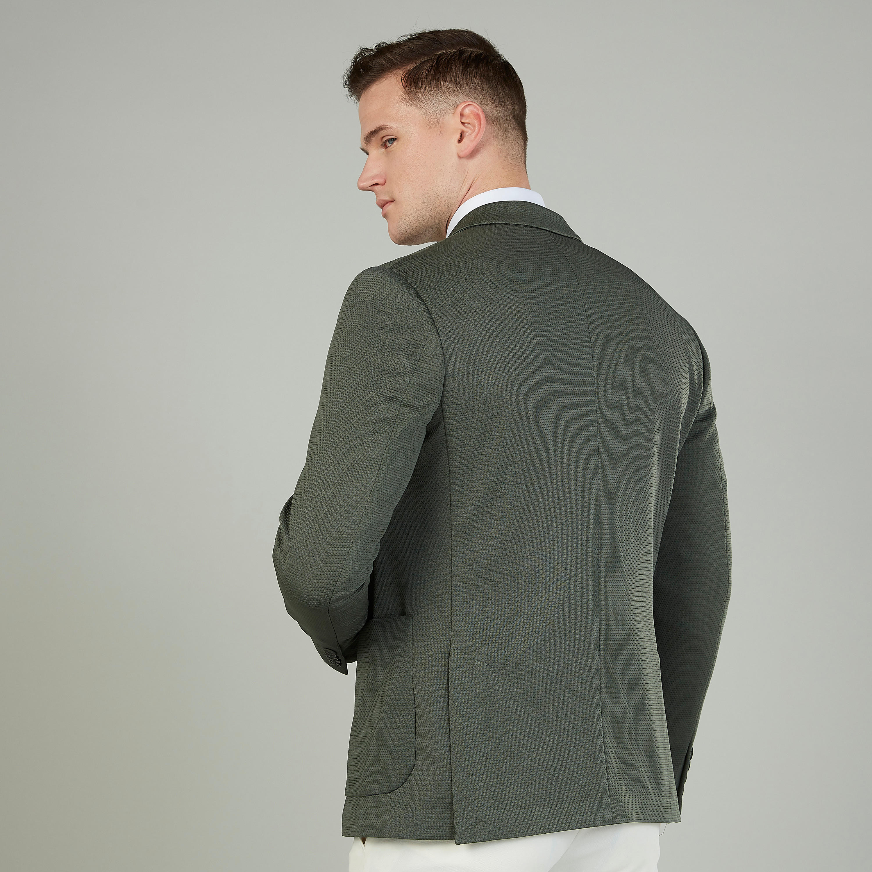 جاكيت رسمي بارز الملمس بأكمام طويلة من آيكونيك-men-winterwear-jacketsandblazers-image-4