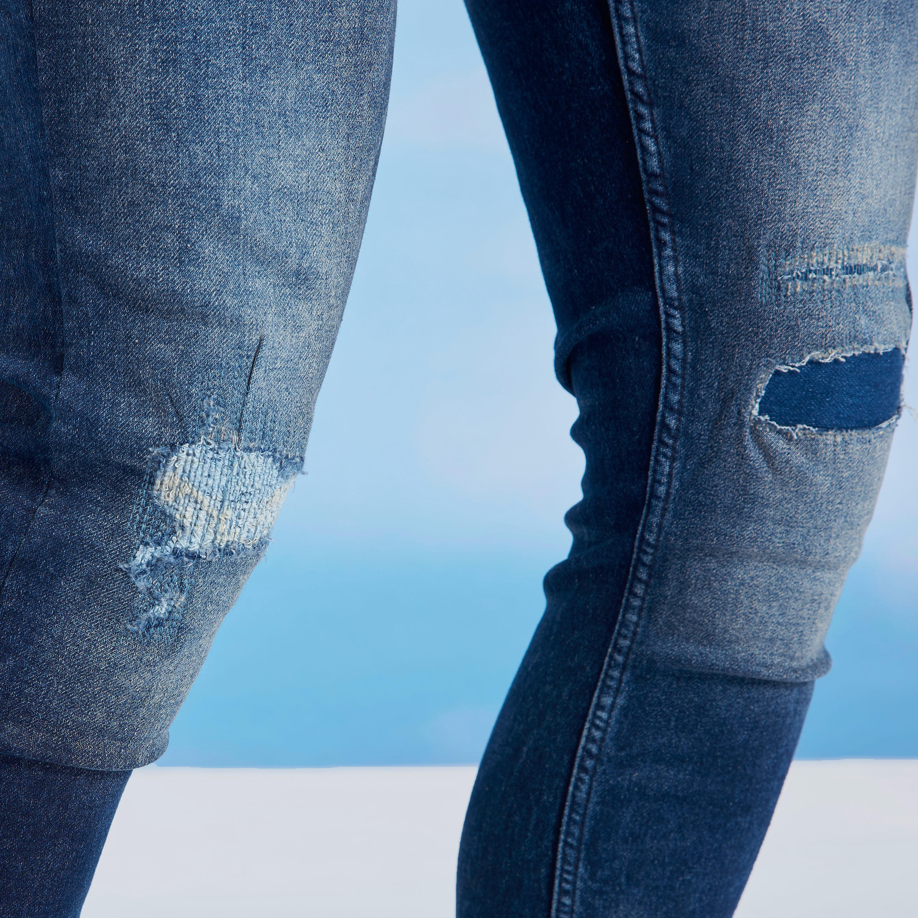 بنطلون جينز ممزّق بقصّة سليم وخصر متوسط الارتفاع وجيوب من آيكونيك-men-clothing-bottoms-jeans-image-5