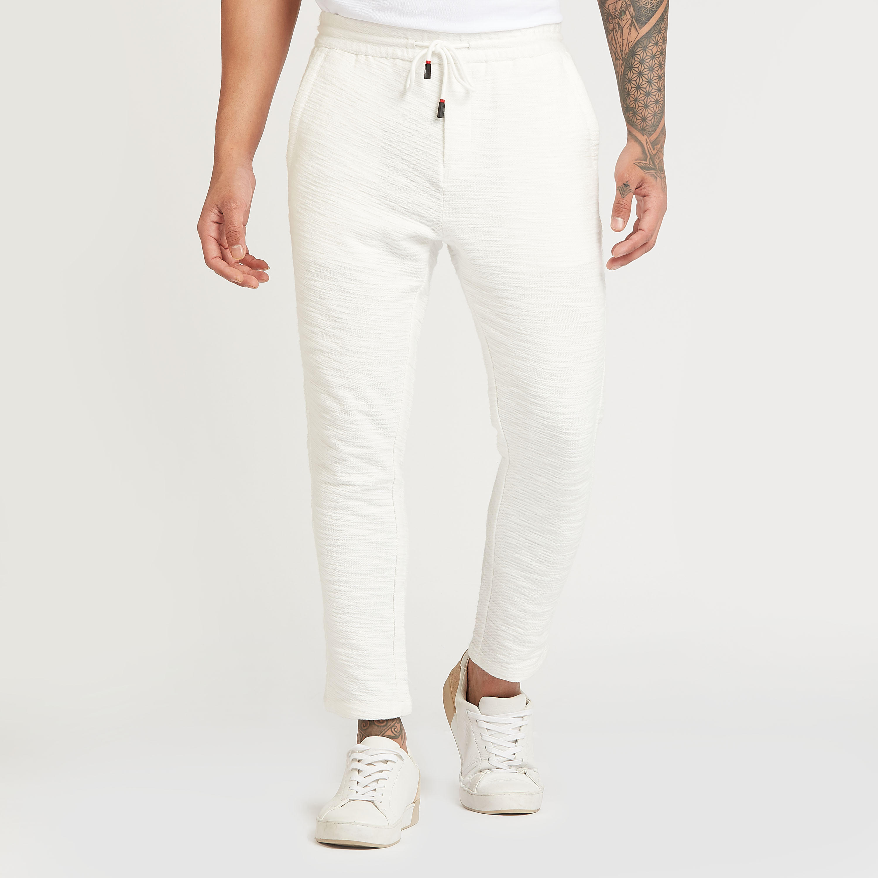 Iconic Textured Pants with Pocket Detail and Drawstring-men-clothing-bottoms-trousersandchinos-trousers-image-1
