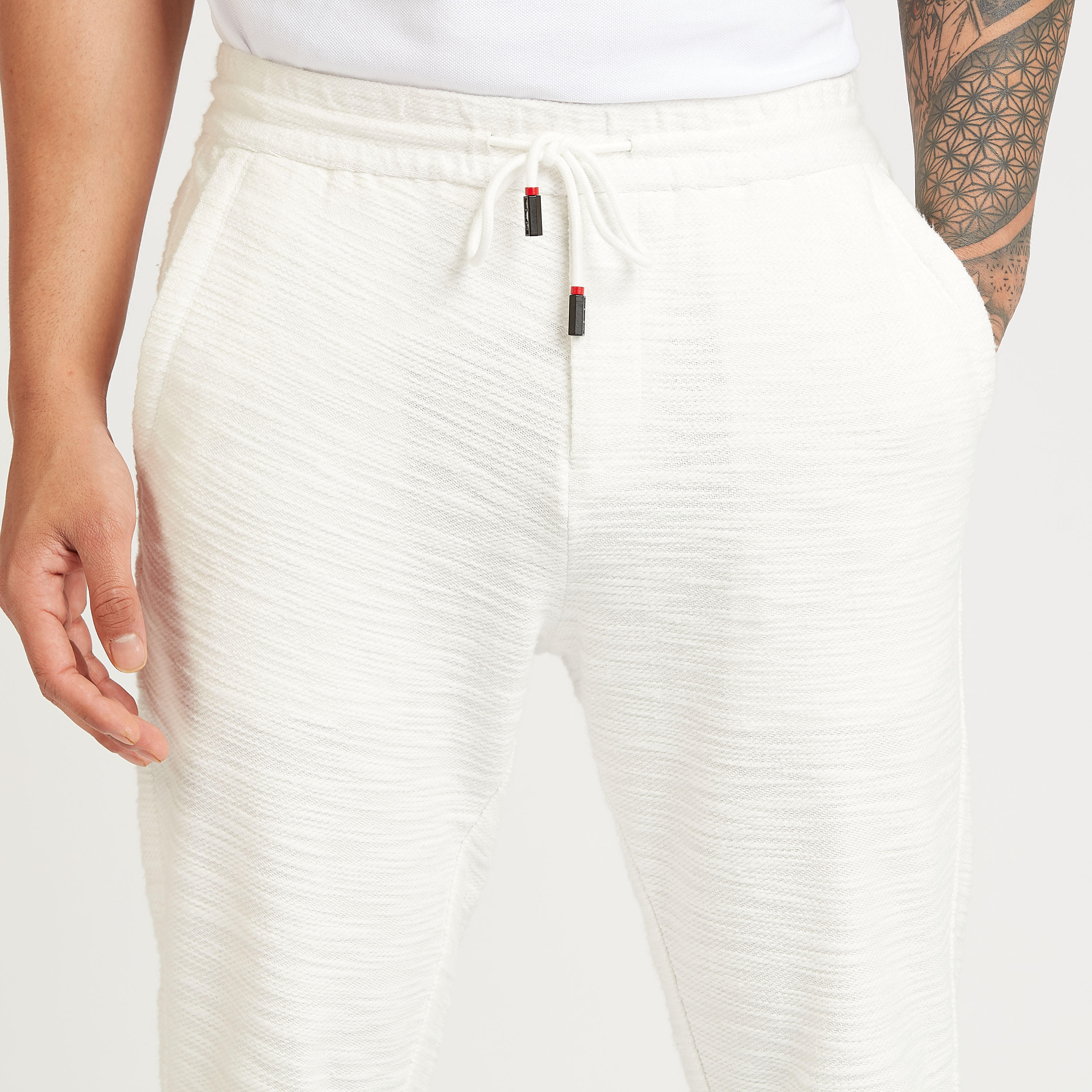 Iconic Textured Pants with Pocket Detail and Drawstring-men-clothing-bottoms-trousersandchinos-trousers-image-3