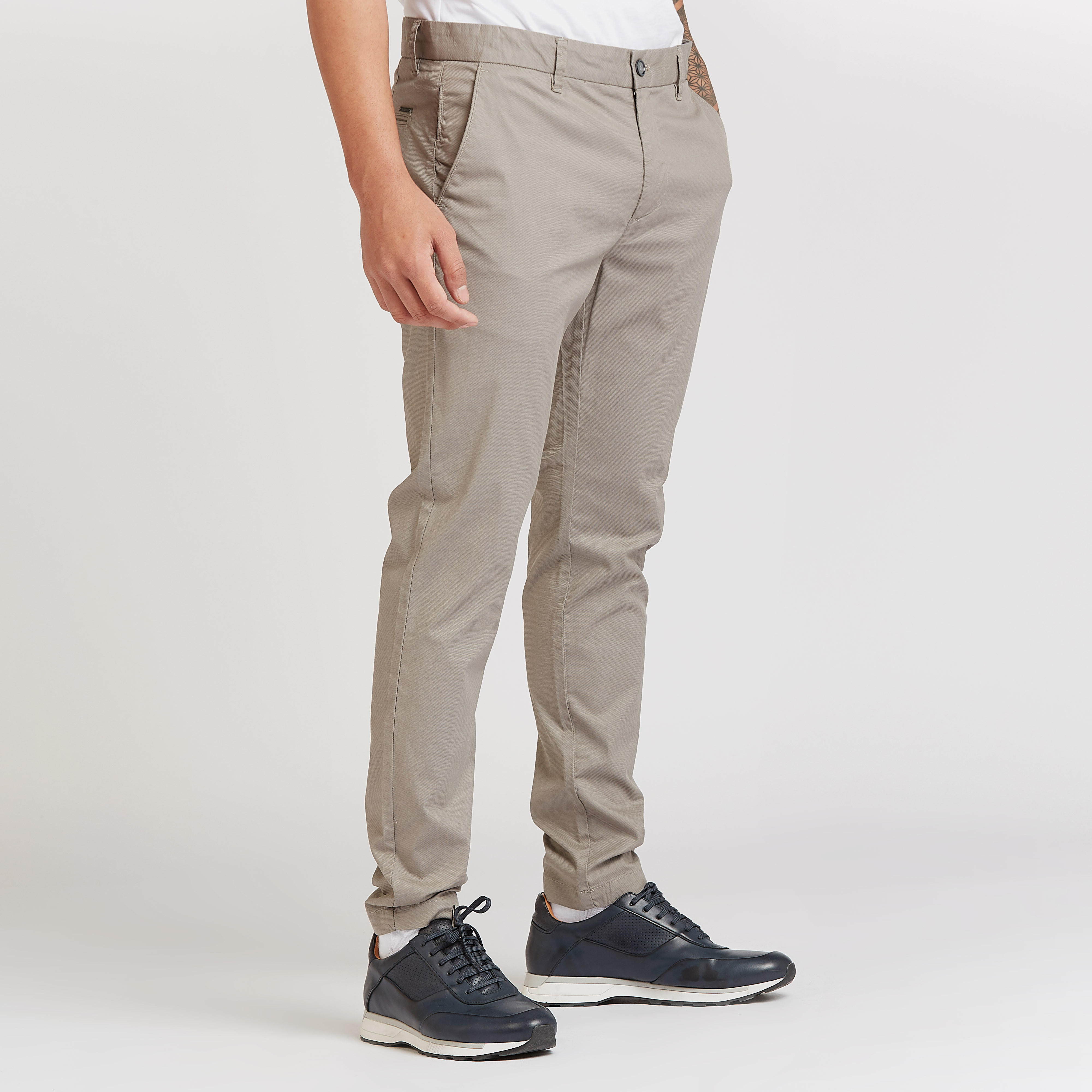 Iconic Slim Fit Solid Mid-Rise Trousers with Pocket Detail-men-clothing-bottoms-trousersandchinos-trousers-image-1