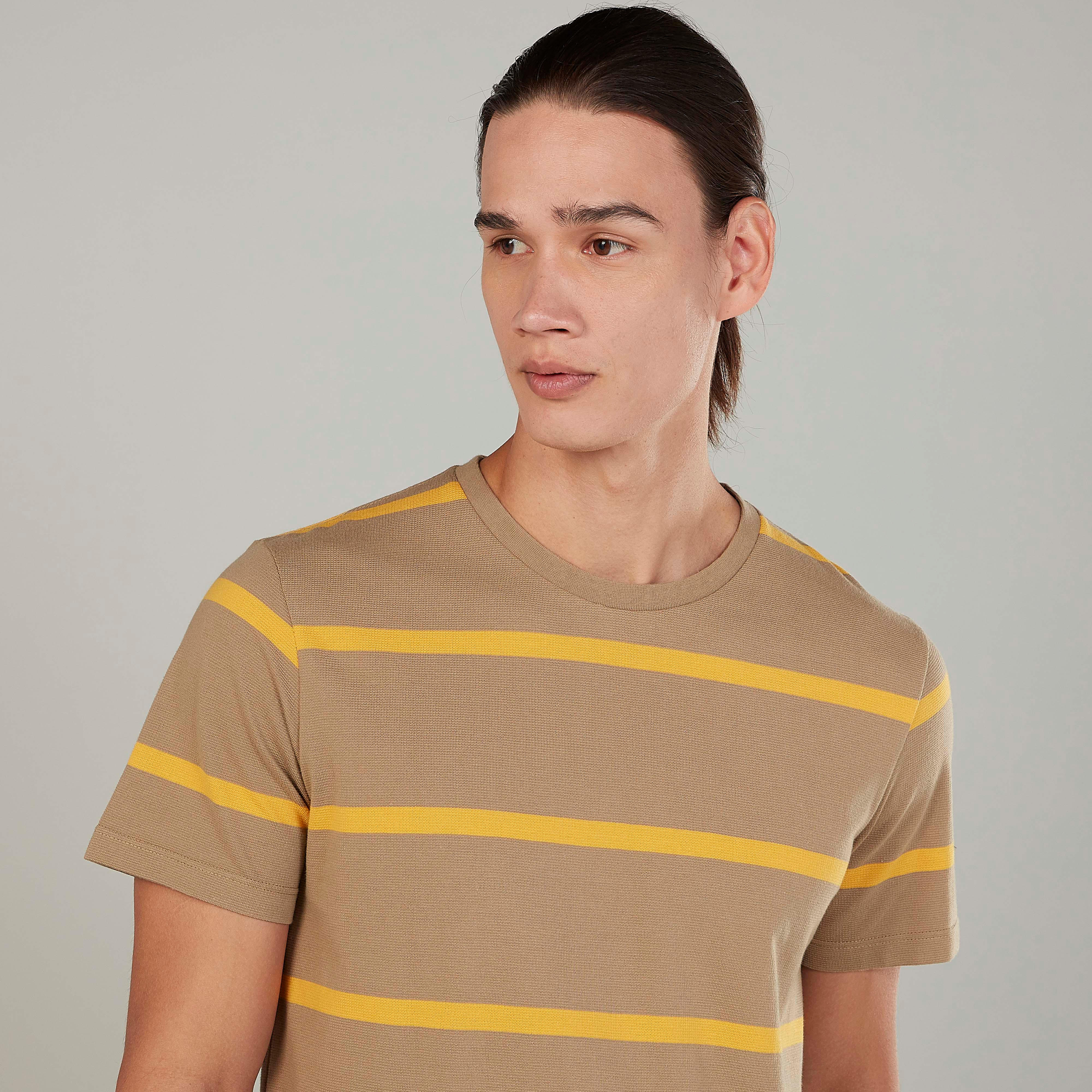 Iconic Striped T-shirt with Crew Neck and Short Sleeves-men-clothing-tshirtsandpolos-tshirts-image-3