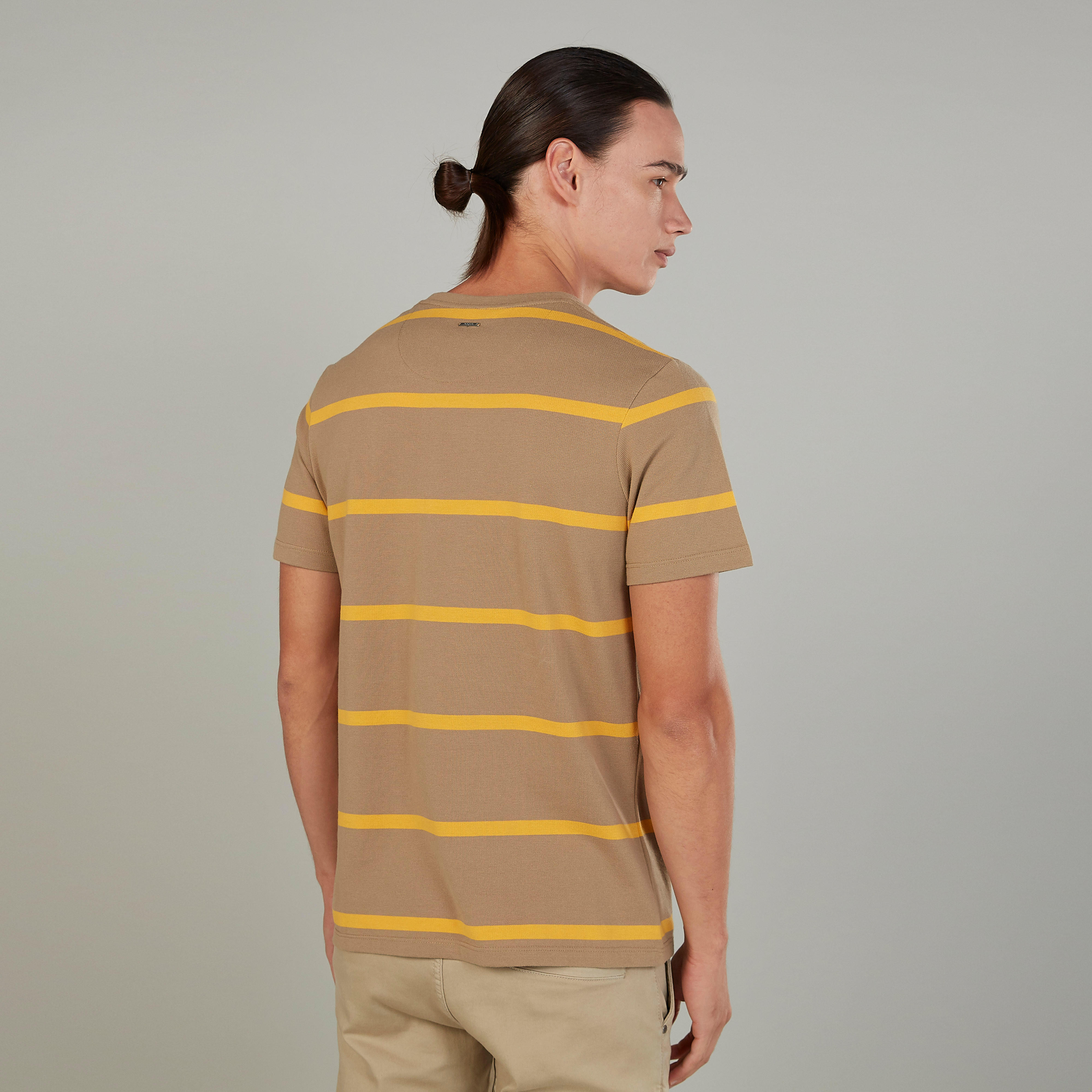 Iconic Striped T-shirt with Crew Neck and Short Sleeves-men-clothing-tshirtsandpolos-tshirts-image-4