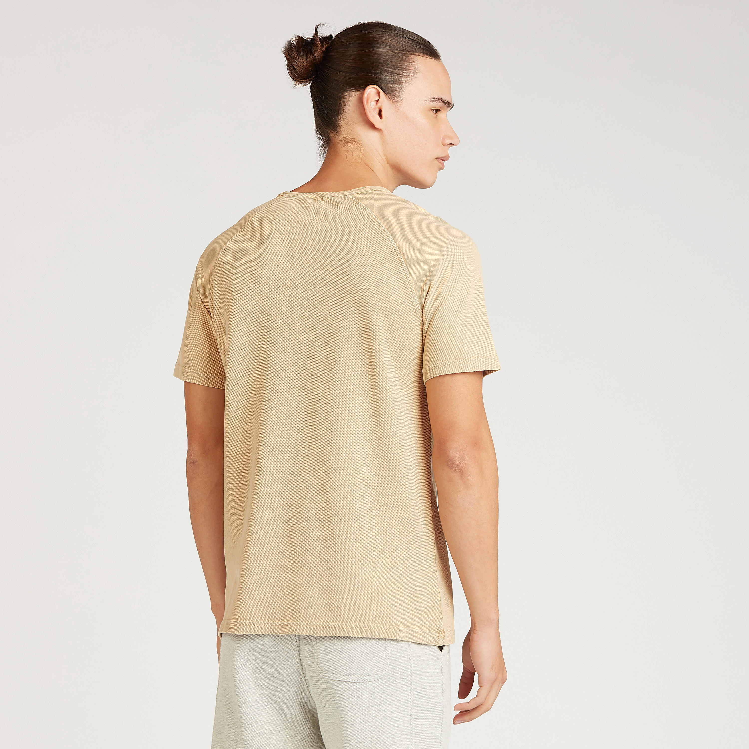 Iconic Slim Fit Solid T-shirt with Crew Neck and Raglan Sleeves-men-clothing-tshirtsandpolos-tshirts-image-4