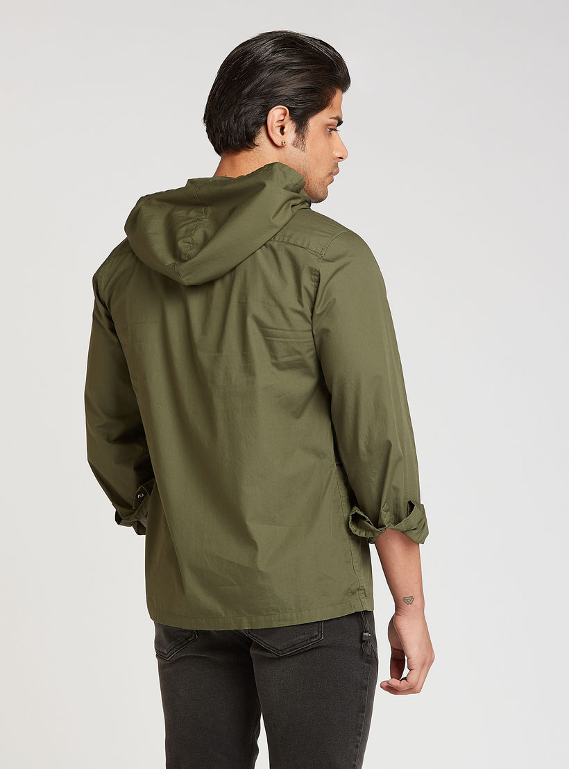 Iconic Solid Shirt with Long Sleeves and Hood-men-clothing-jacketsandblazers-jackets-image-4