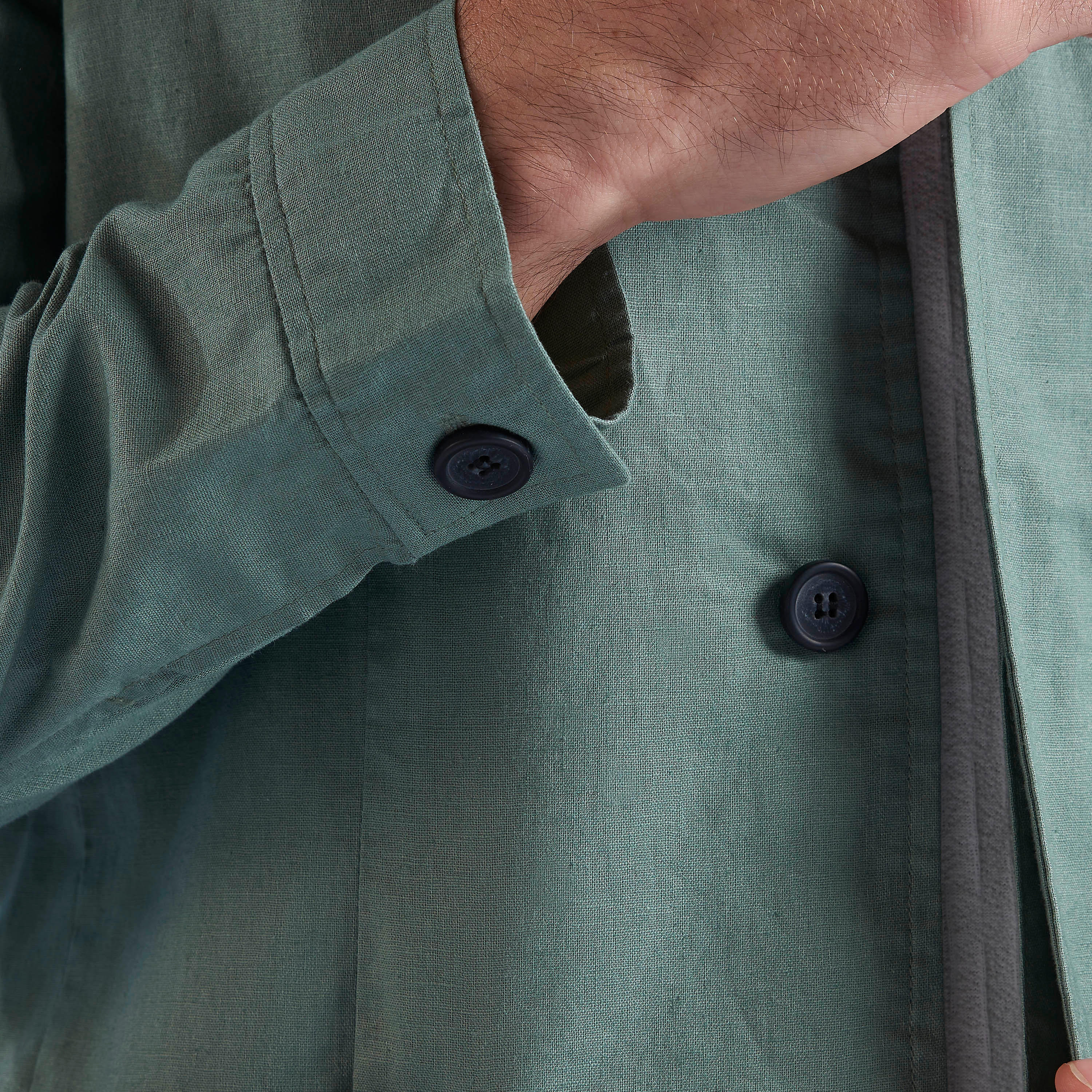 جاكيت كتّان سادة بأكمام طويلة وجيوب من آيكونيك-men-clothing-jacketsandblazers-jackets-image-3