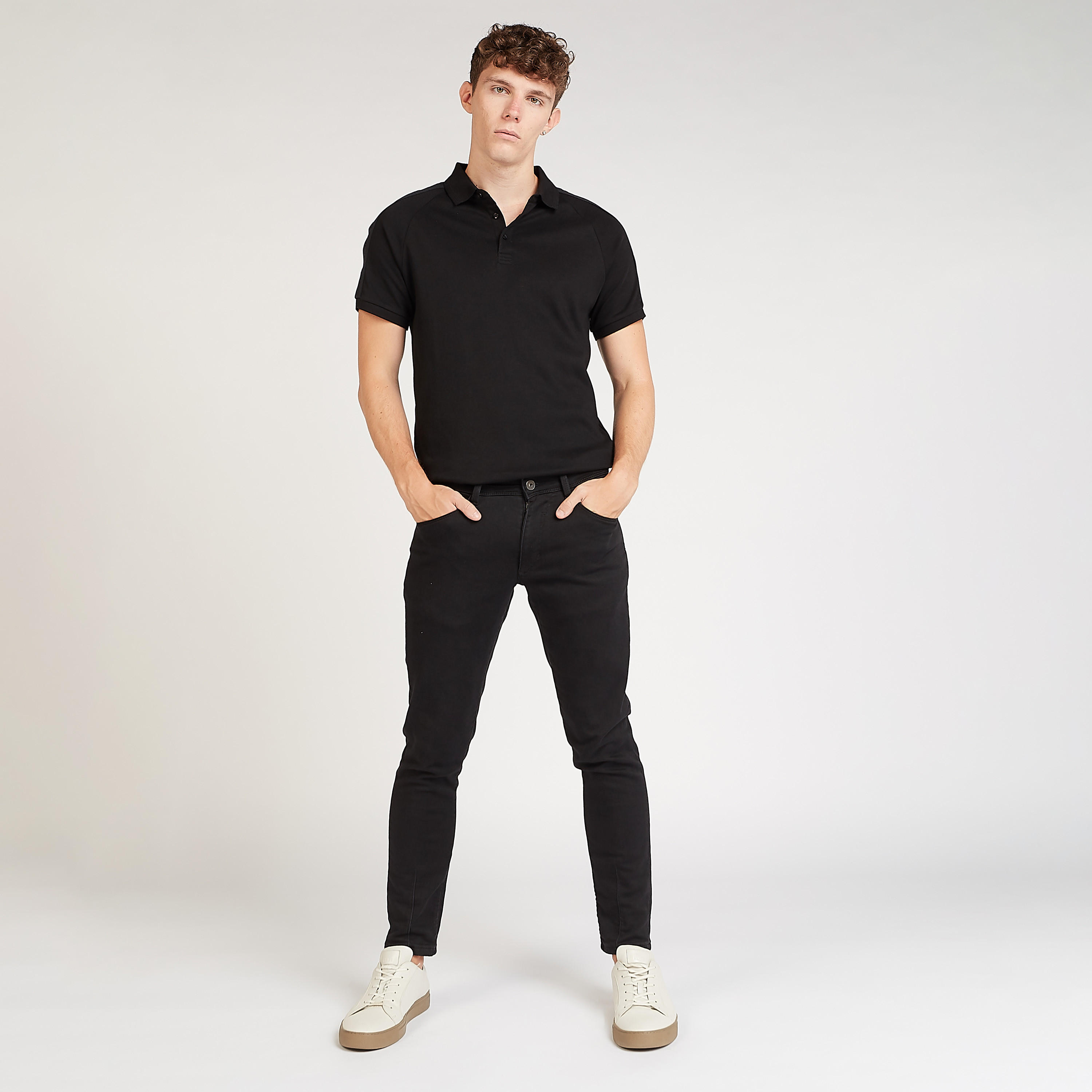 Sustainable Iconic Slim Fit Textured Polo T-shirt with Short Sleeves-men-clothing-tshirtsandpolos-polos-image-2