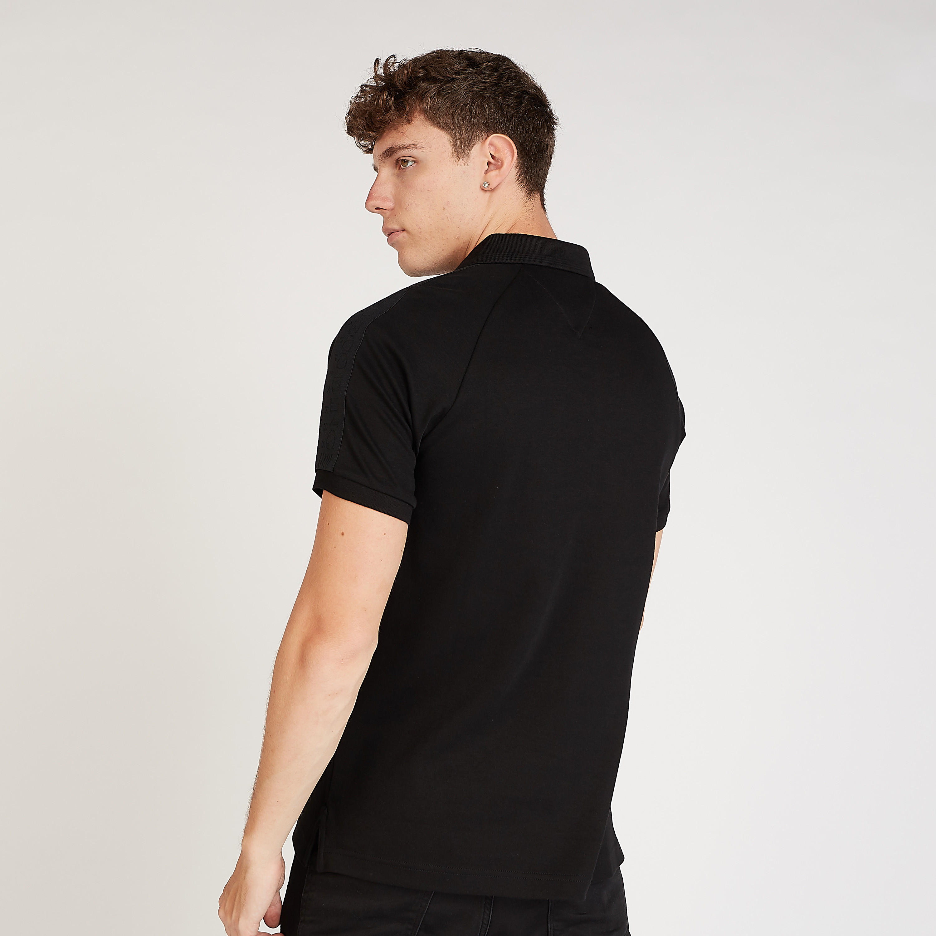 Sustainable Iconic Slim Fit Textured Polo T-shirt with Short Sleeves-men-clothing-tshirtsandpolos-polos-image-3