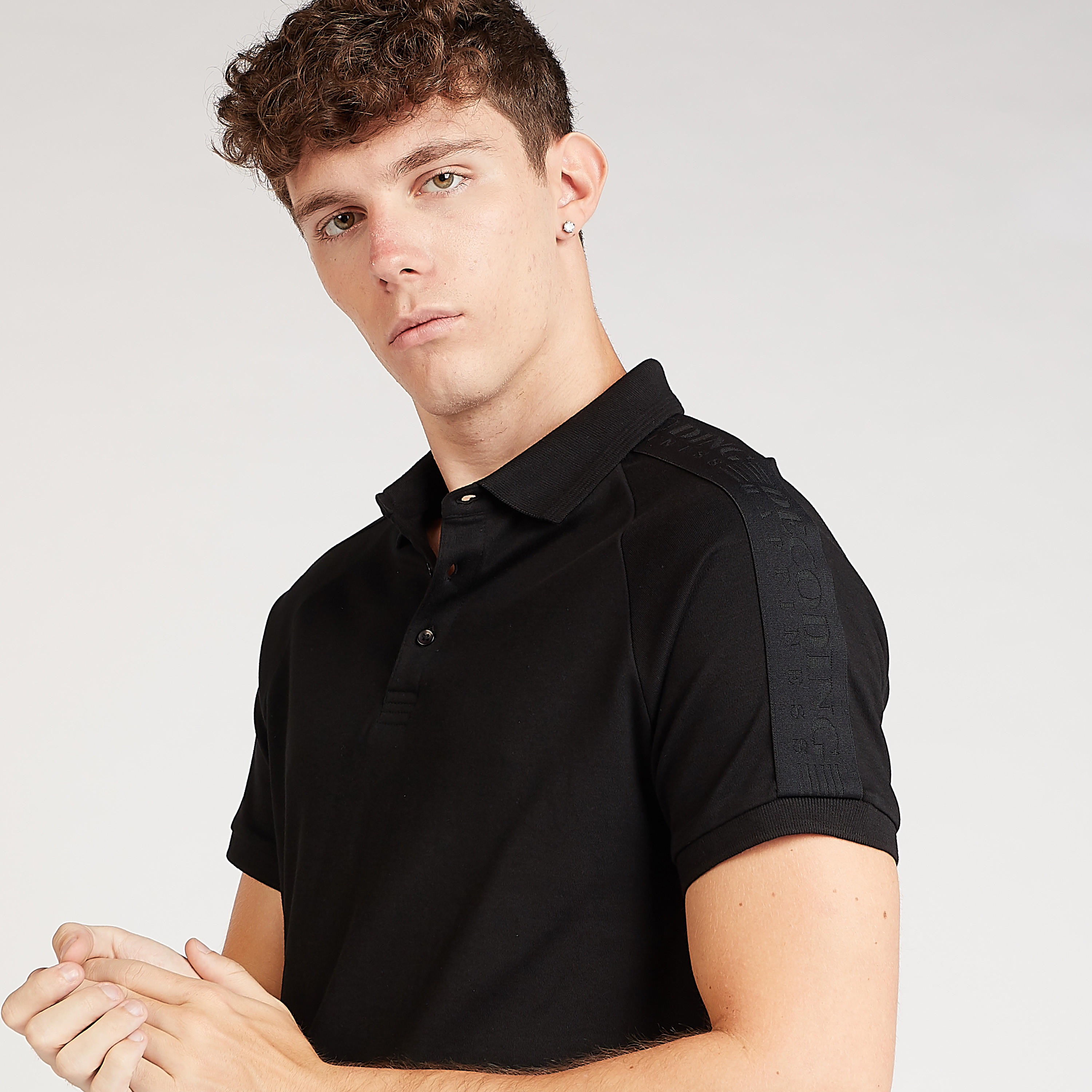 Sustainable Iconic Slim Fit Textured Polo T-shirt with Short Sleeves-men-clothing-tshirtsandpolos-polos-image-4