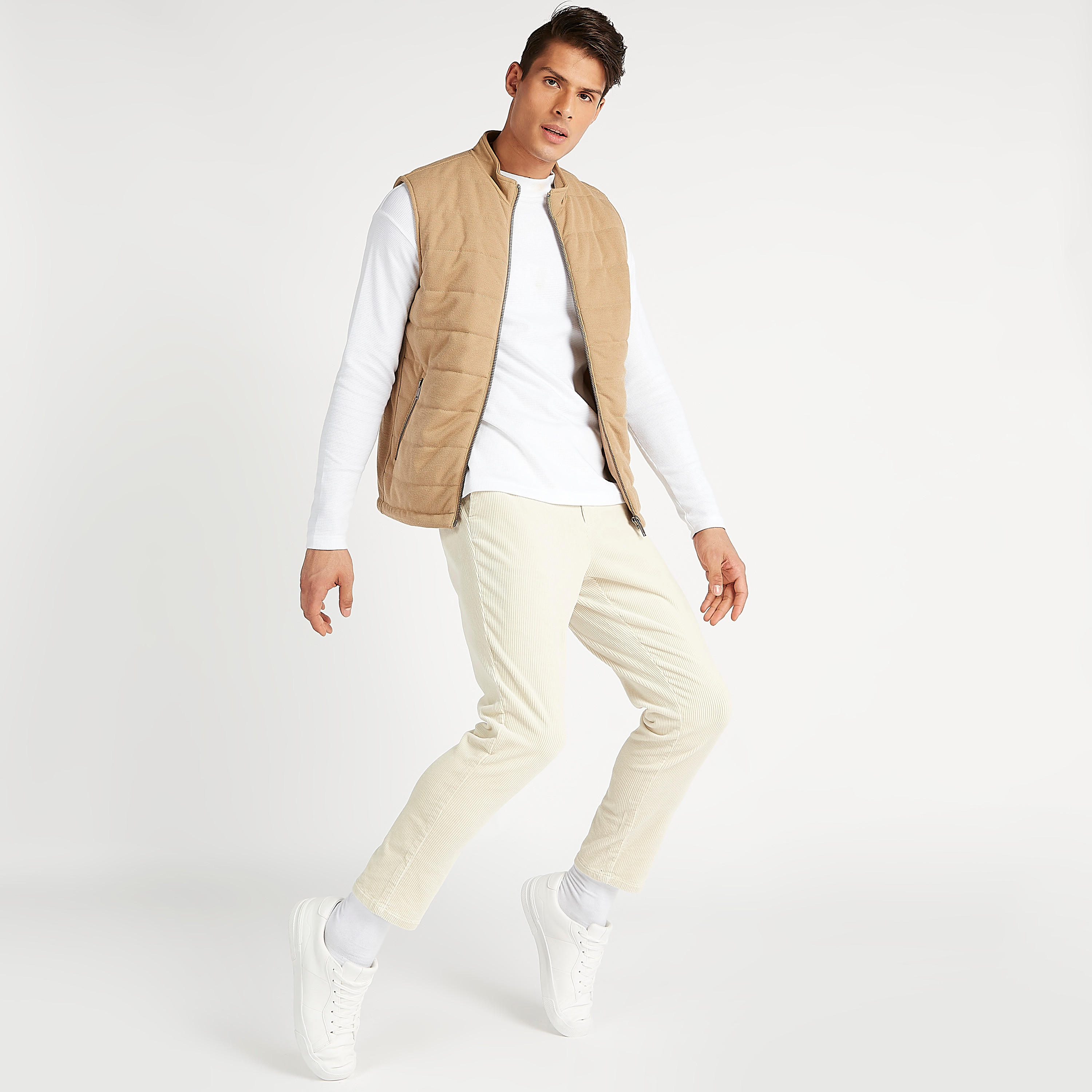 جيليه سليم فيت مبطّن بجيوب بسحّاب من آيكونيك-men-clothing-jacketsandblazers-jackets-image-2