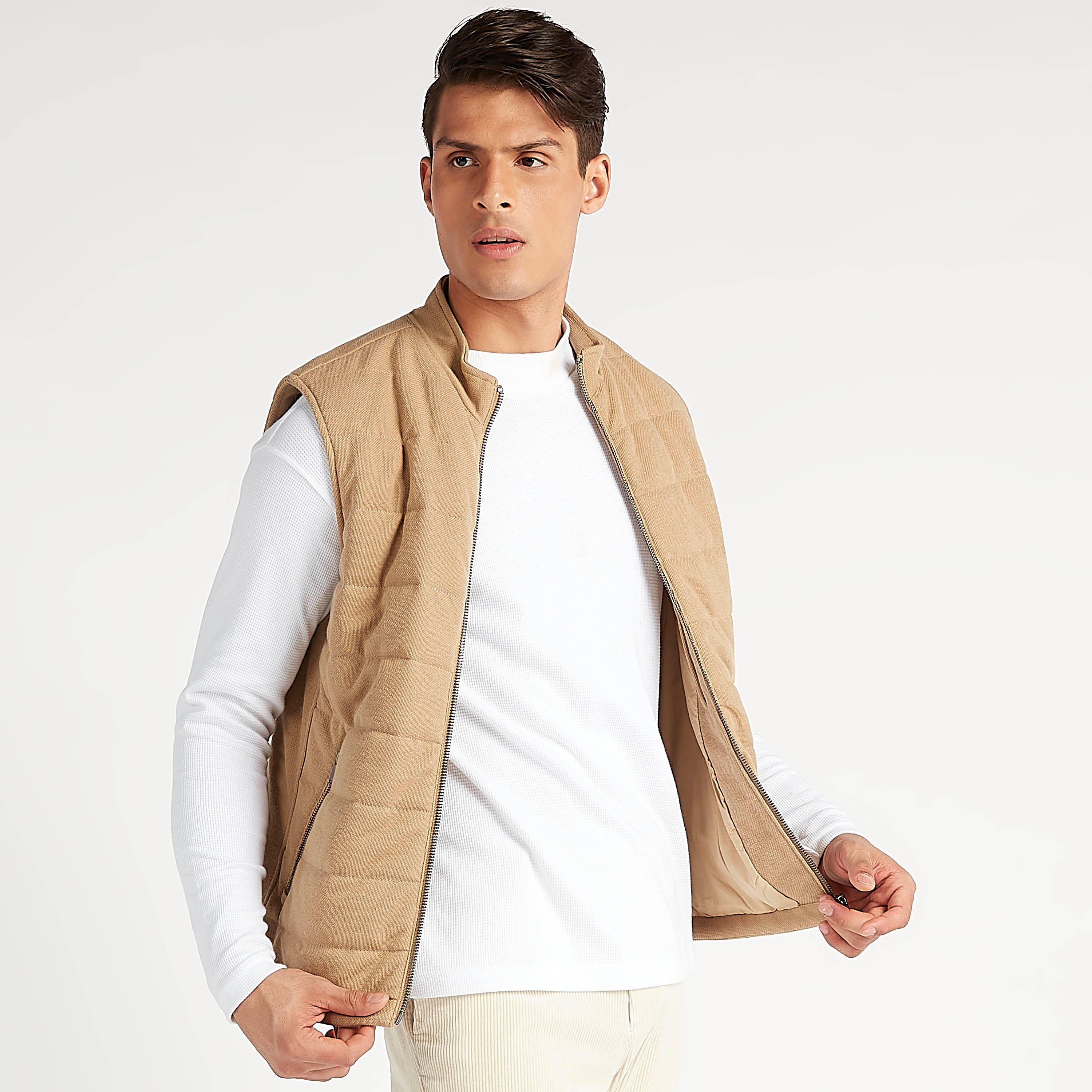 جيليه سليم فيت مبطّن بجيوب بسحّاب من آيكونيك-men-clothing-jacketsandblazers-jackets-image-5