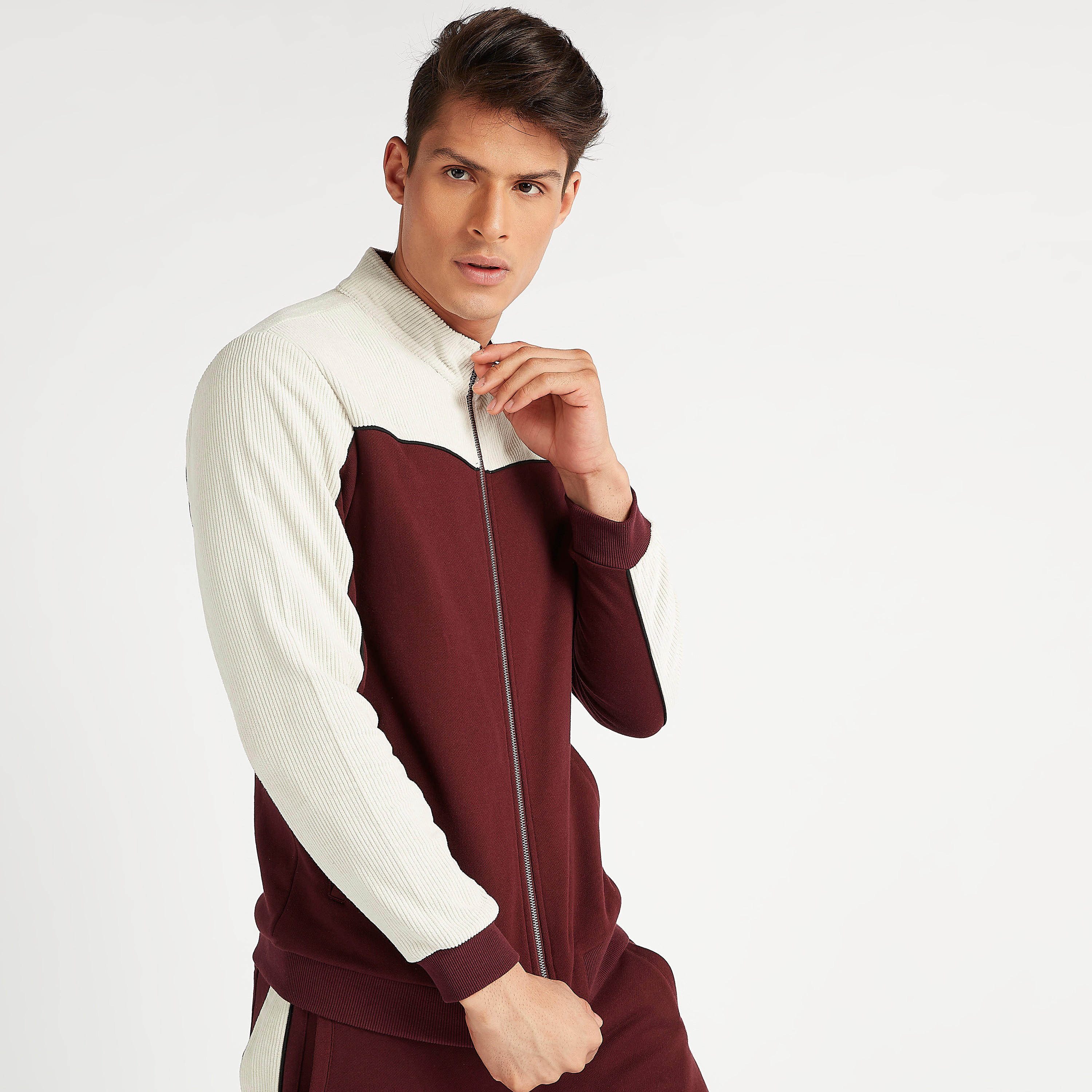 جاكيت بومبر مستدام بأكمام طويلة وسحّاب من آيكونيك-men-clothing-jacketsandblazers-jackets-image-6